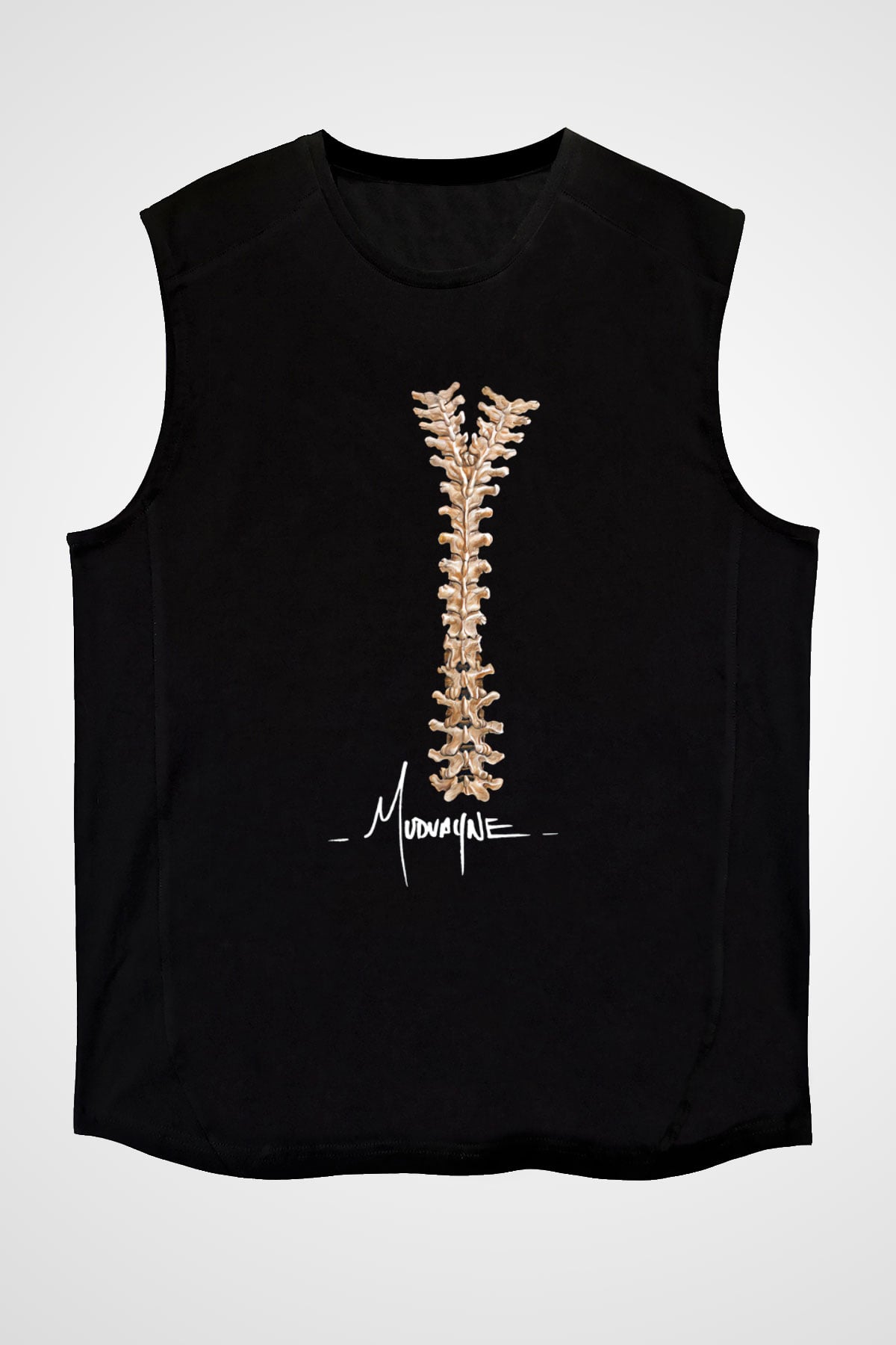 Mudvayne Baskılı Unisex Siyah Kolsuz Tişört - Tshirt