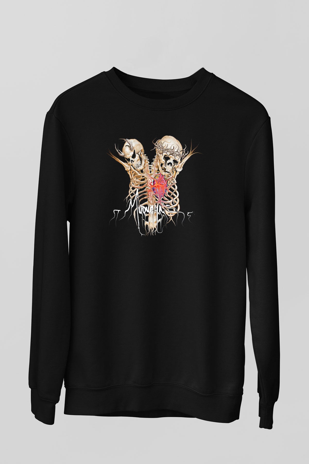 Mudvayne Baskılı Unisex Siyah Sweatshirt