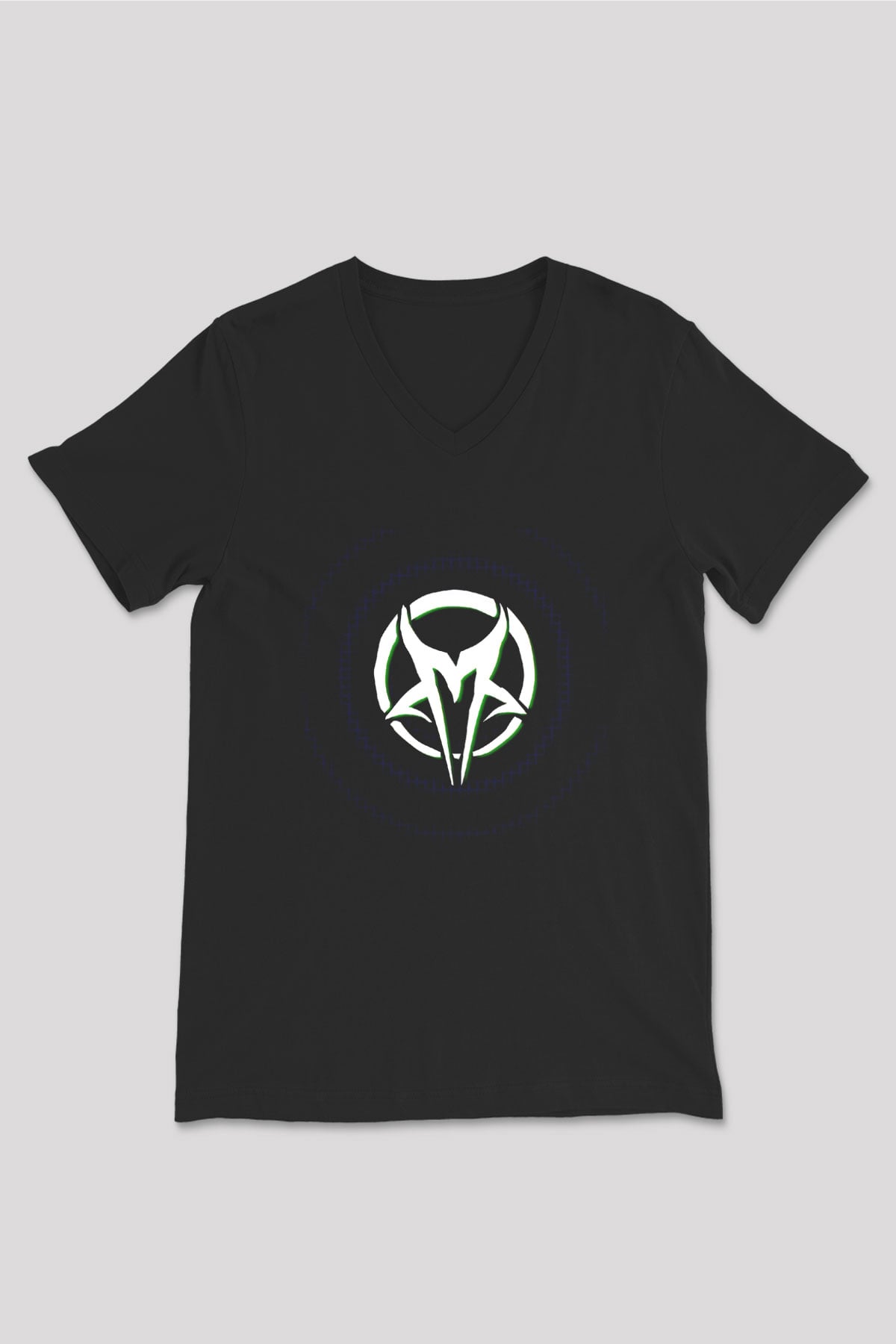 Mudvayne Baskılı Unisex Siyah V Yaka Tişört - Tshirt