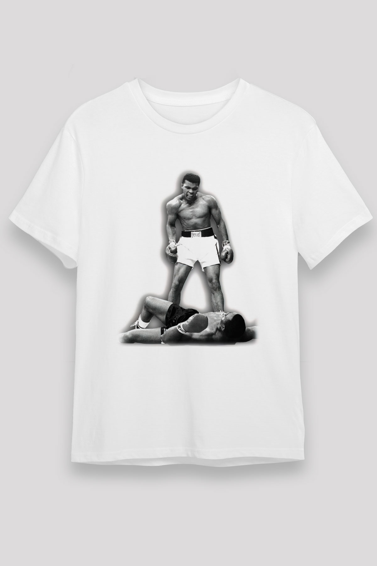 Muhammed Ali Beyaz Unisex Tişört T-Shirt - TişörtFabrikası