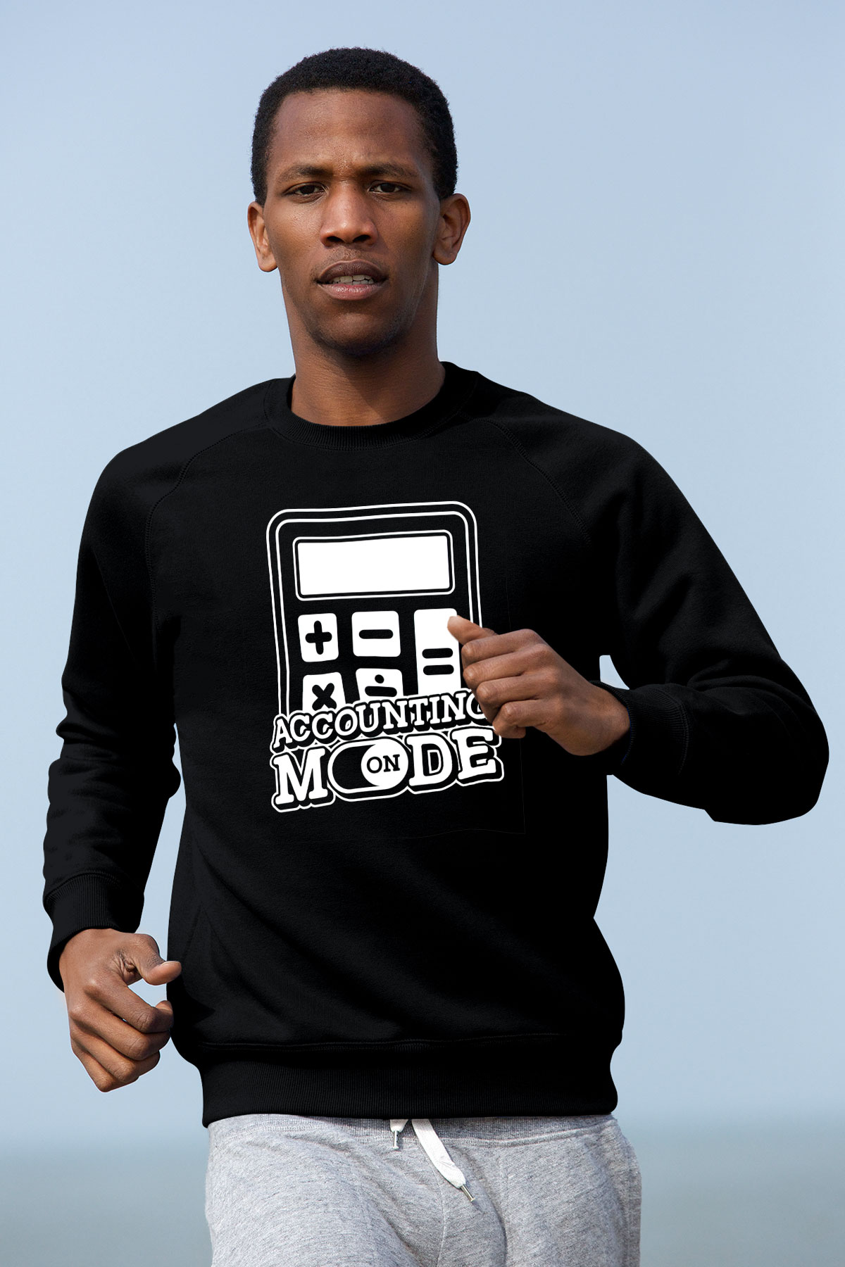 Muhasebeci Siyah Unisex Sweatshirt