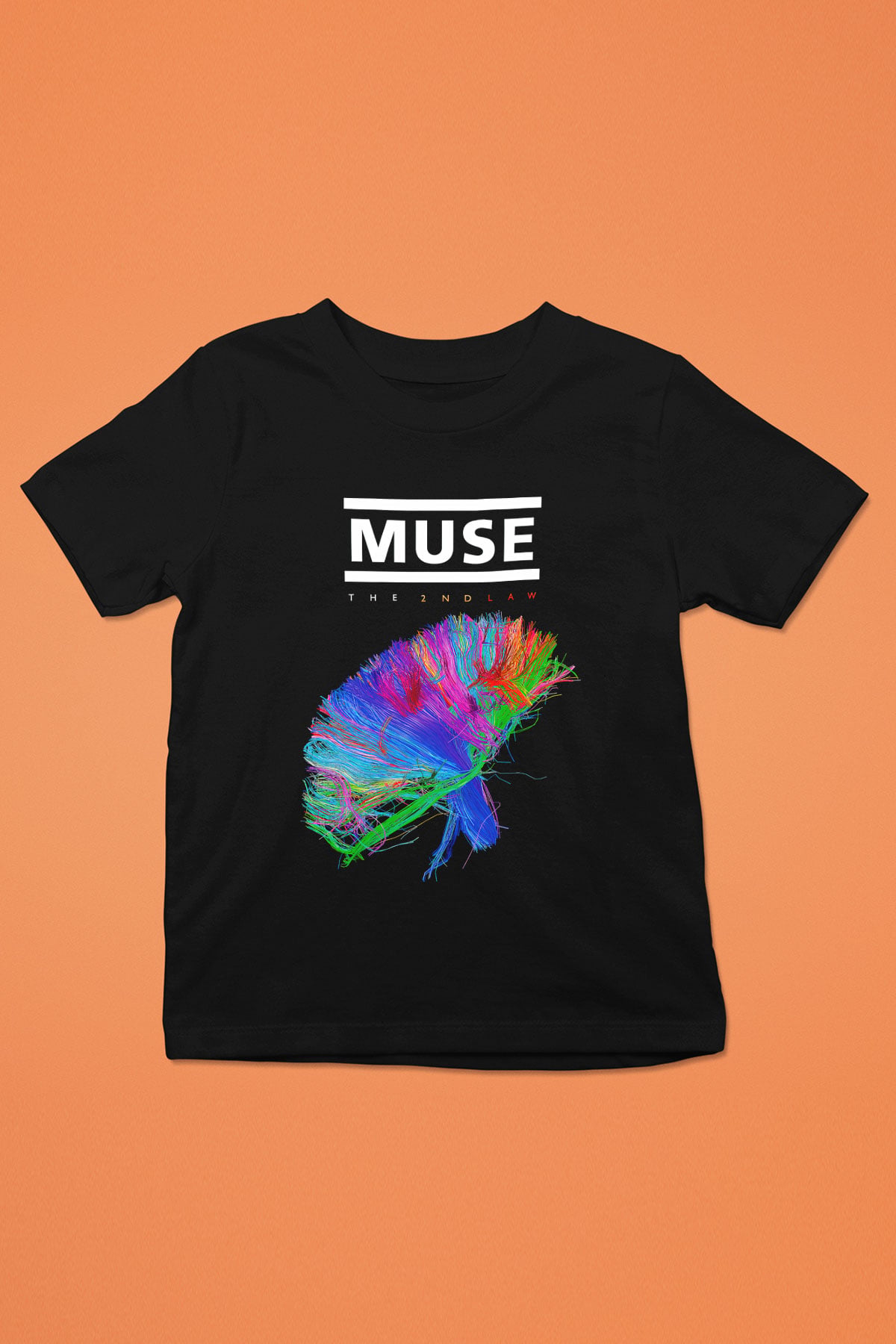 Muse Baskılı Siyah Unisex Çocuk Tişört