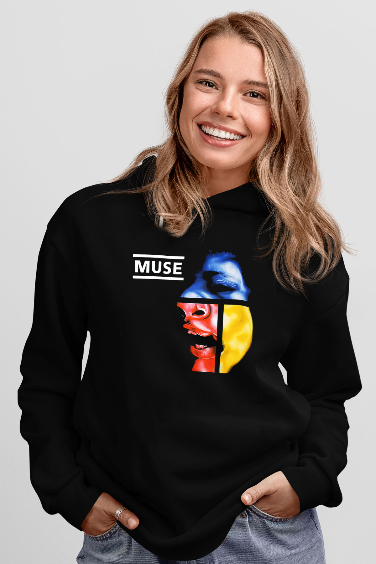 Muse Siyah Unisex Hoodie