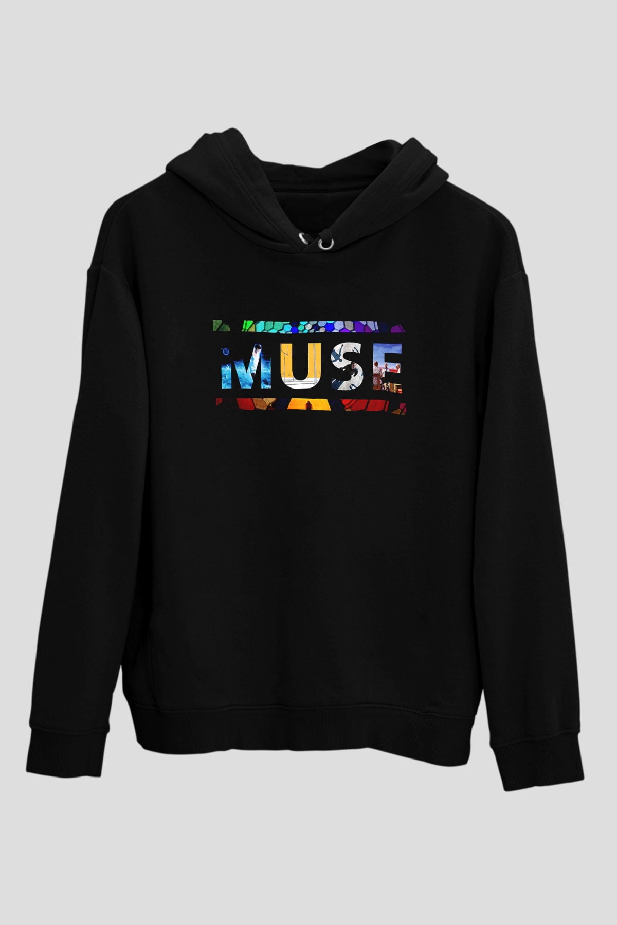Muse Siyah Unisex Hoodie