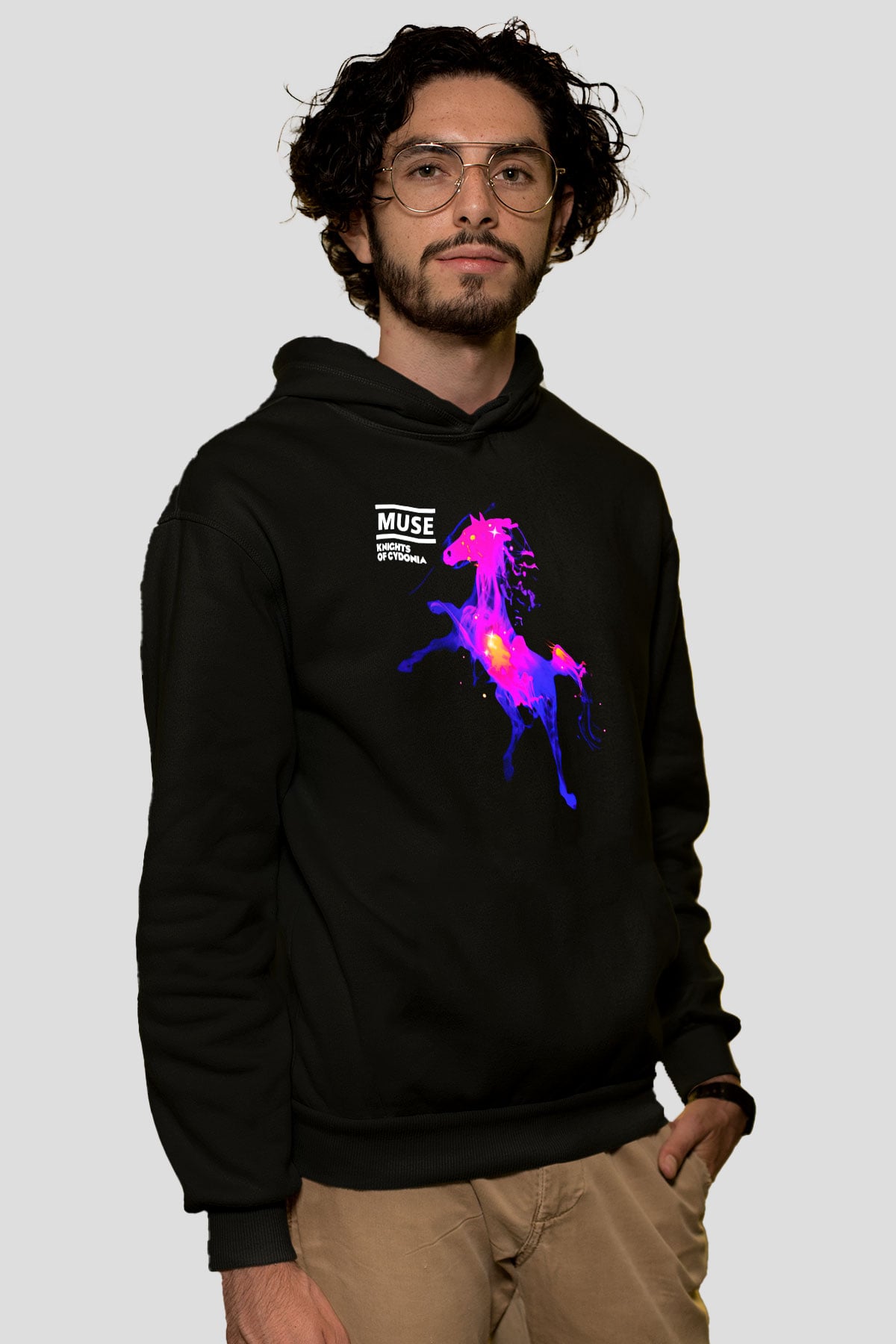Muse Siyah Unisex Hoodie