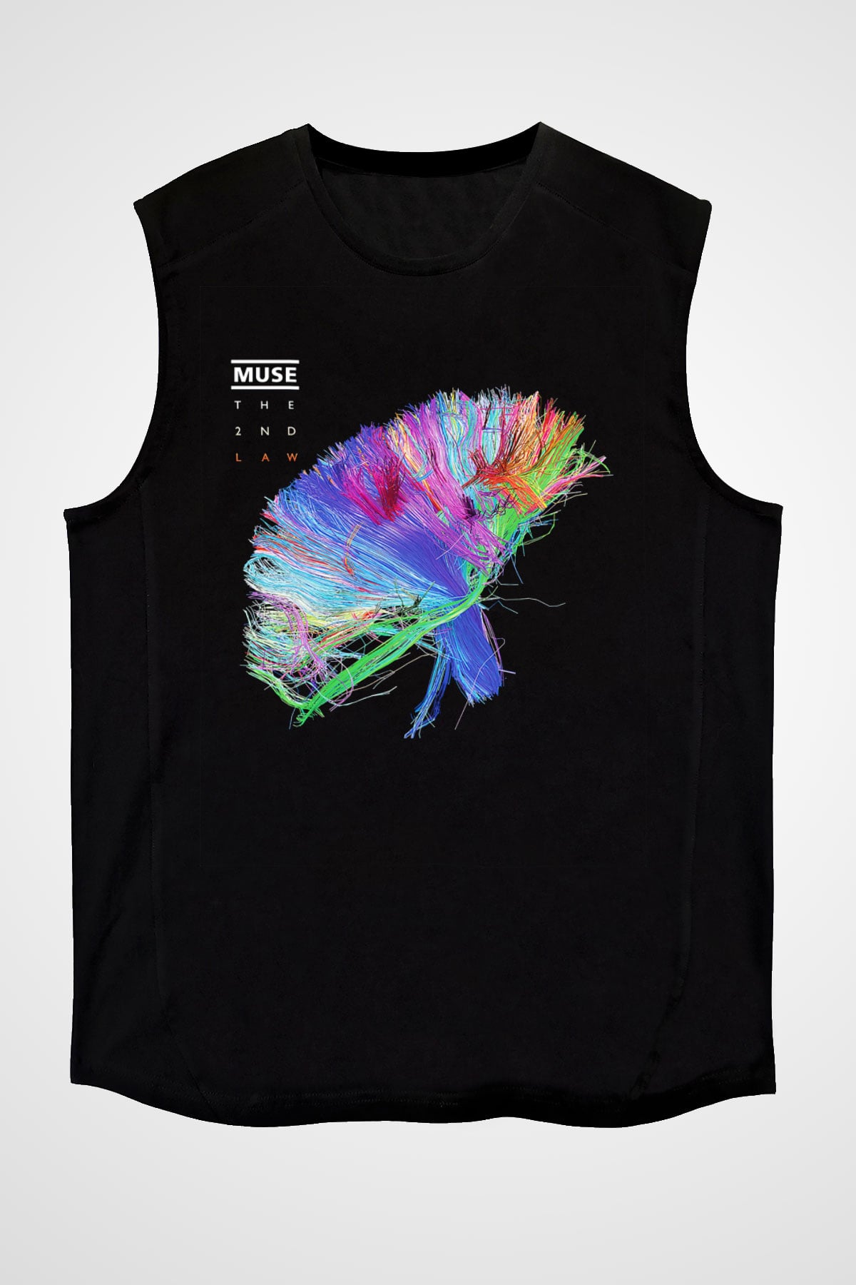 Muse Siyah Unisex Kolsuz Tişört