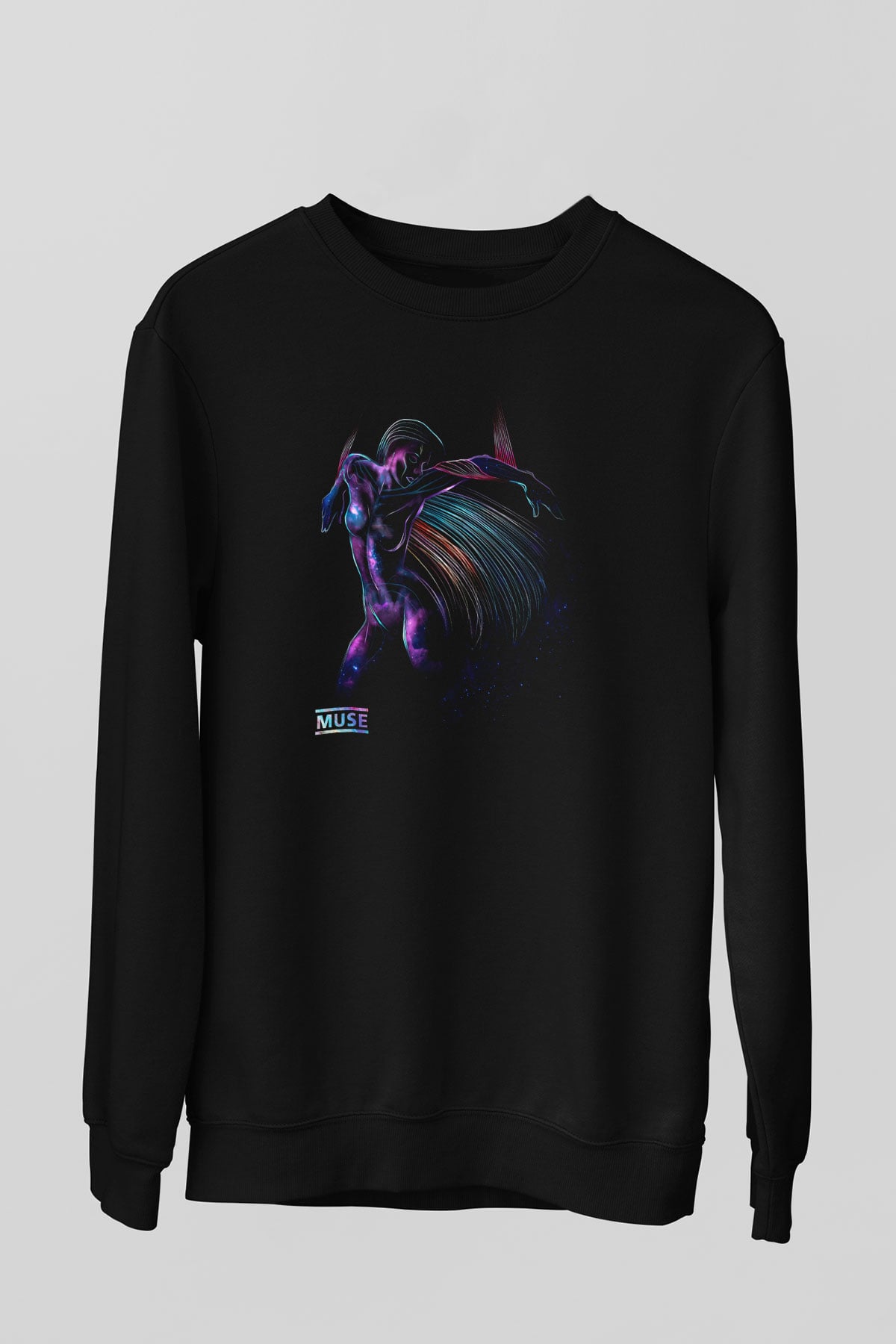 Muse Siyah Unisex Sweatshirt