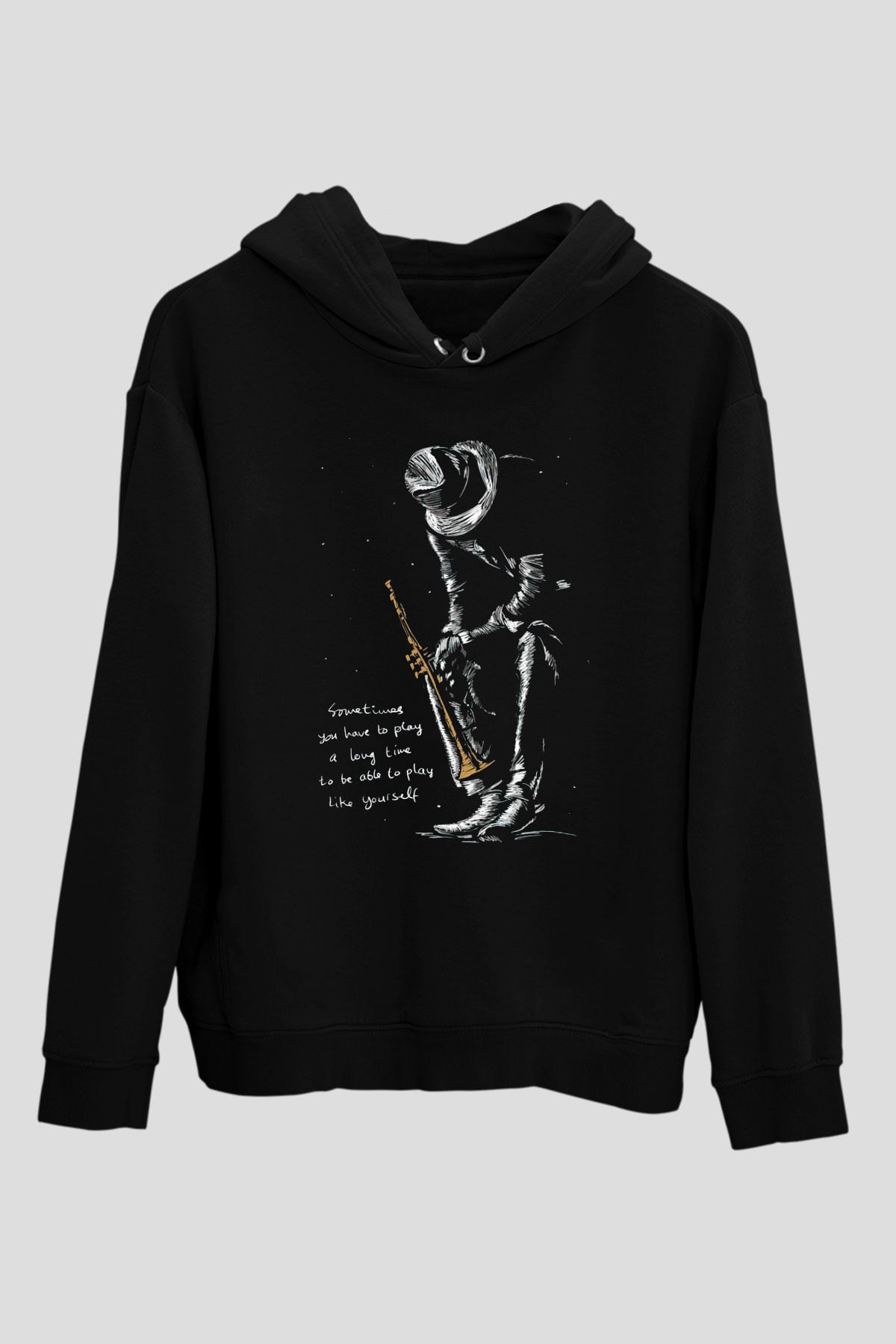 MüzisyenSiyah  Unisex Hoodie