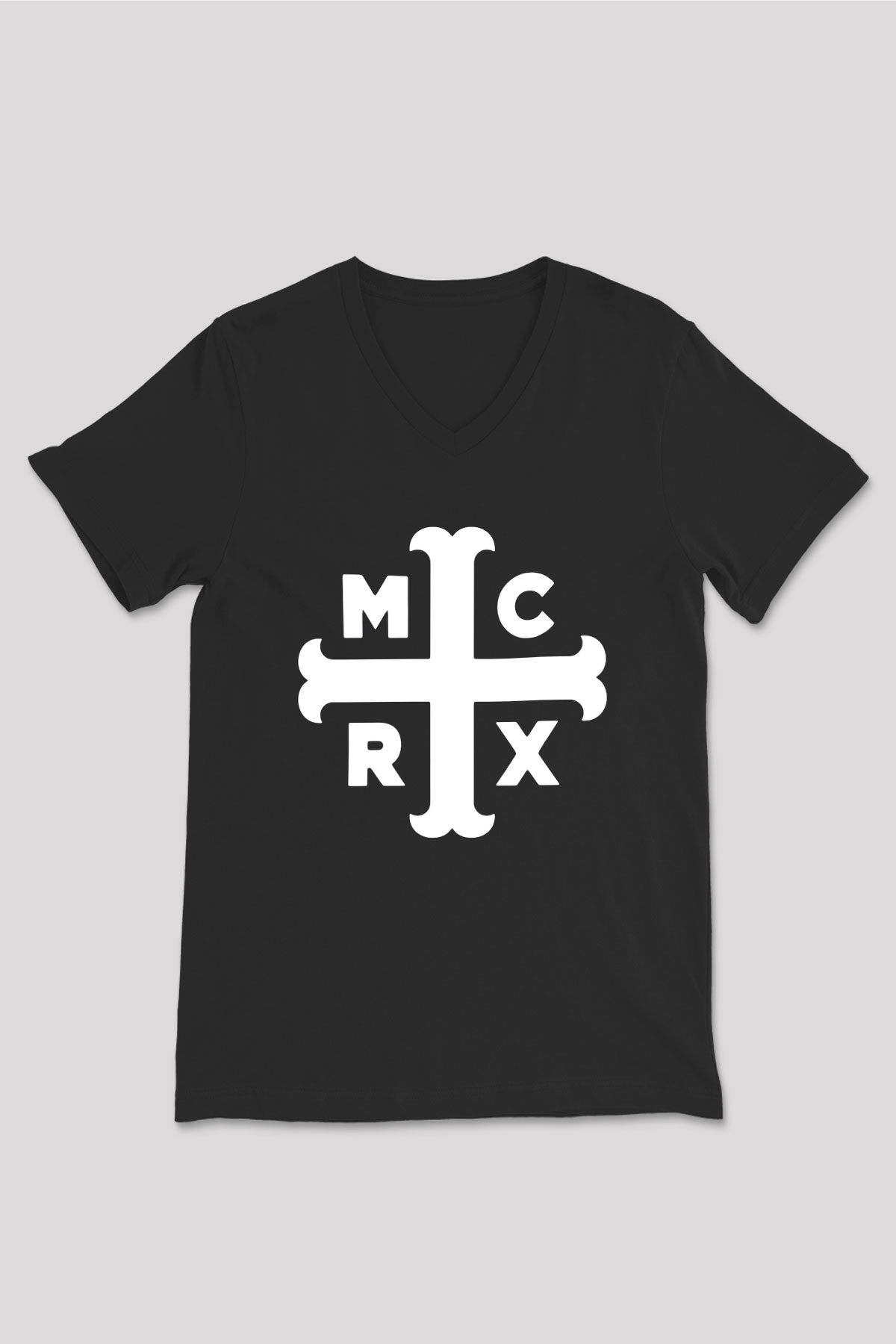My Chemical Romance Siyah Unisex V Yaka Tişört T-Shirt