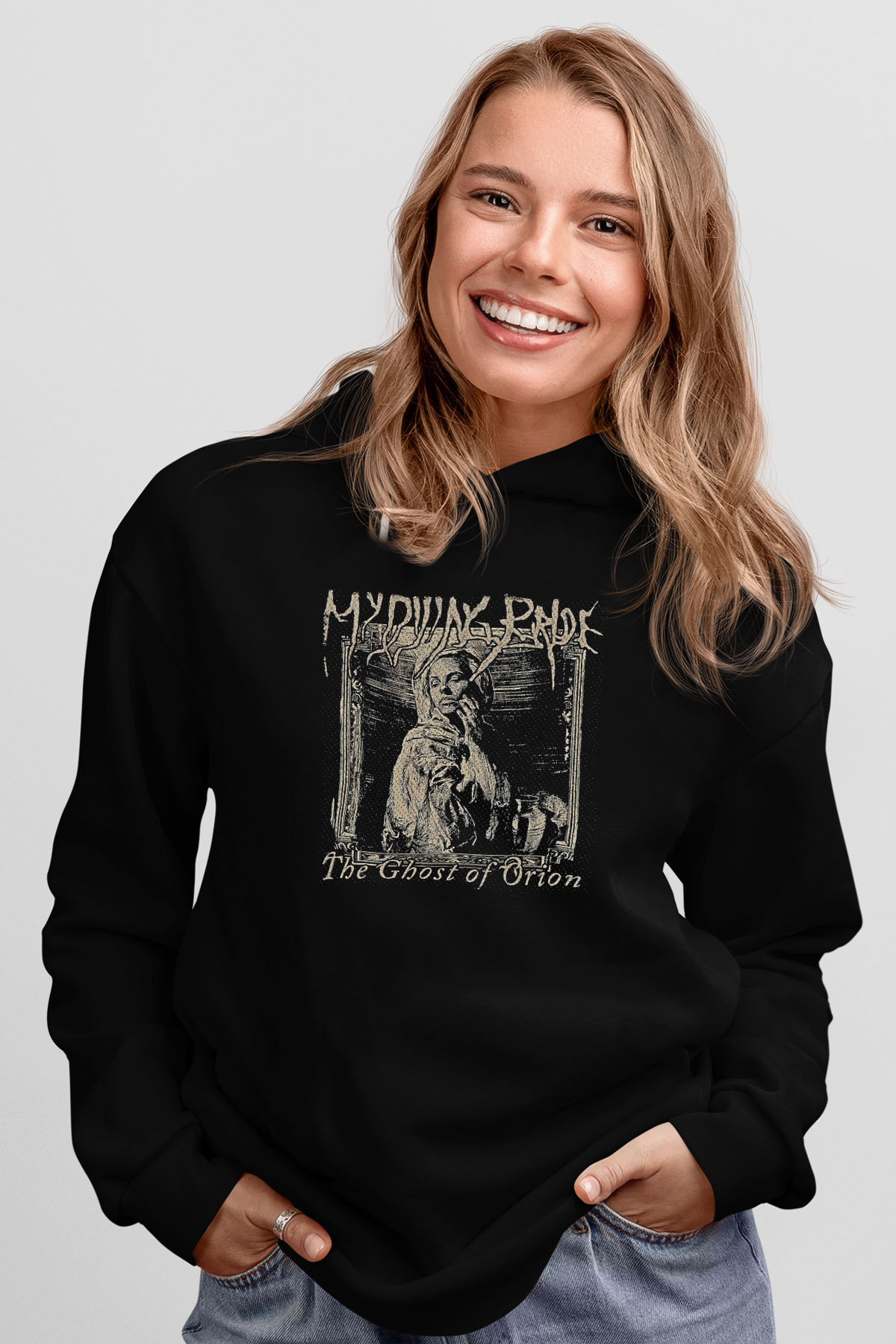 My Dying Bride Baskılı Unisex Siyah Kapüşonlu Sweatshirt