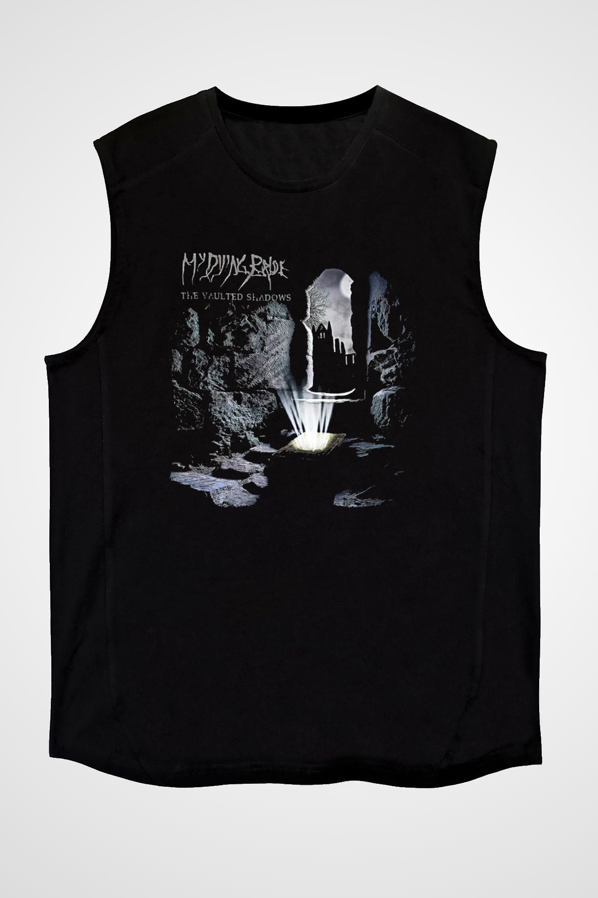 My Dying Bride Baskılı Unisex Siyah Kolsuz Tişört - Tshirt