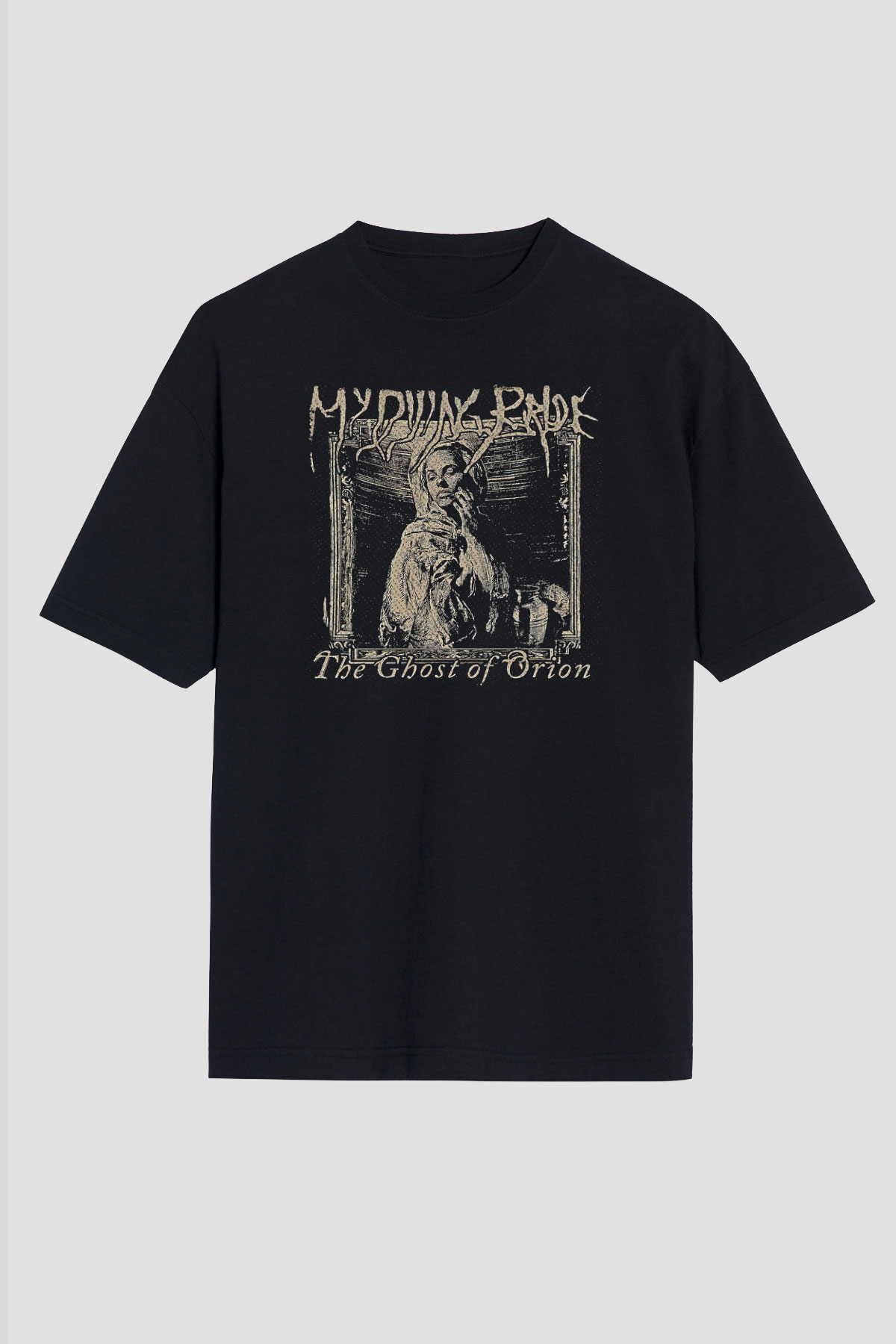 My Dying Bride Baskılı Unisex Siyah Oversize Tişört - Tshirt