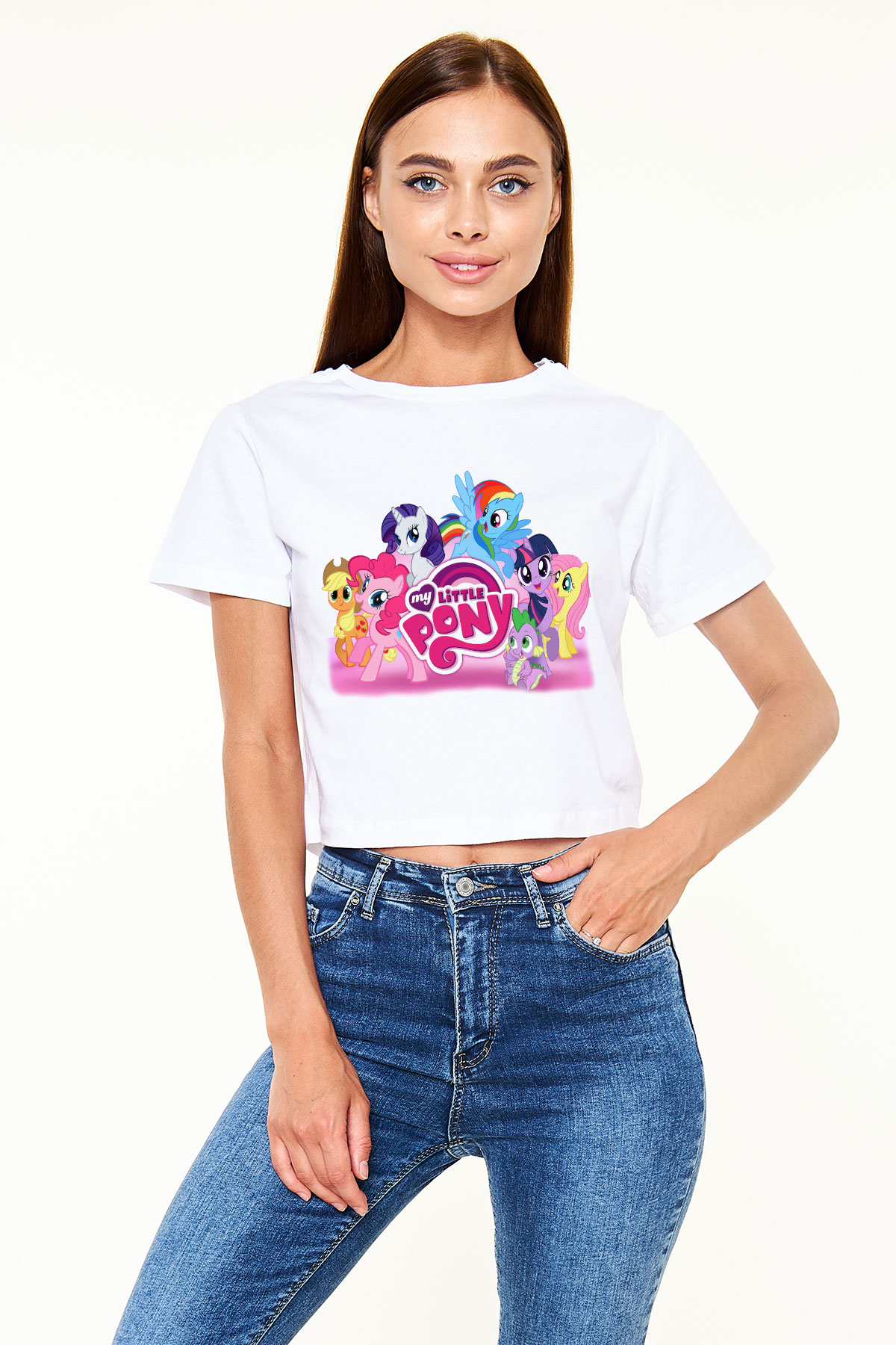 My Little Pony Beyaz Unisex Oversize Tişört