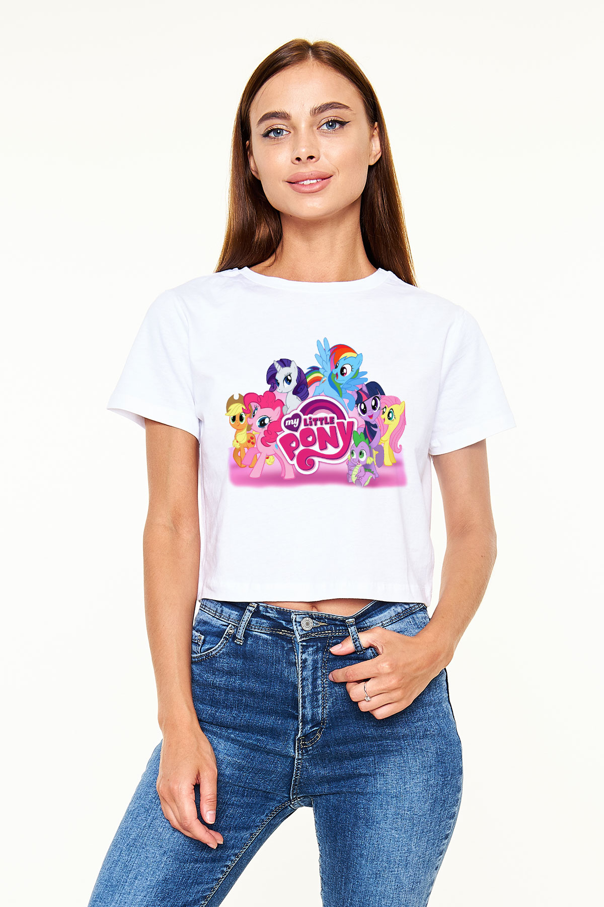 My Little Pony Beyaz Unisex Oversize Tişört