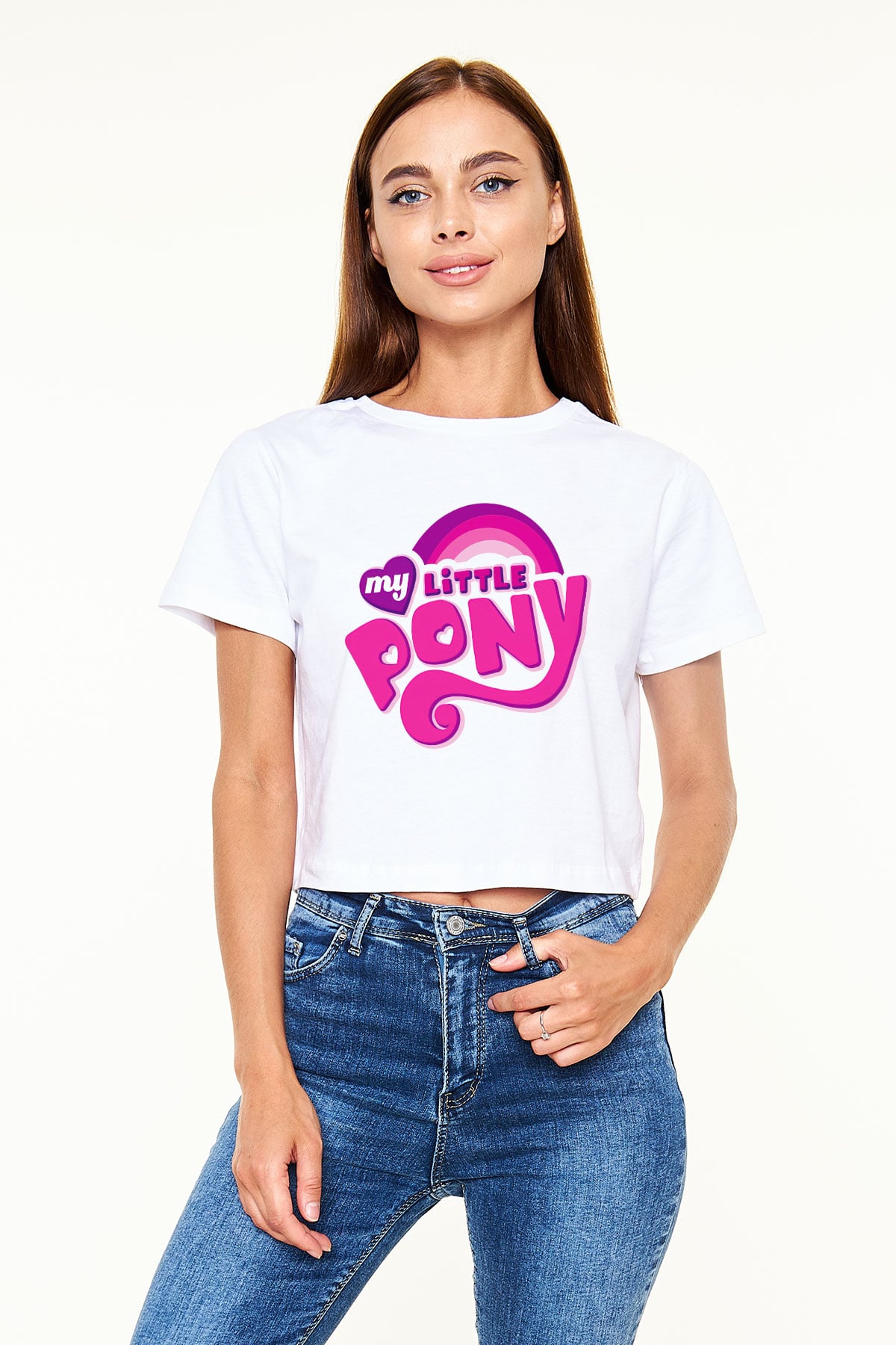 My Little Pony Beyaz Unisex Oversize Tişört