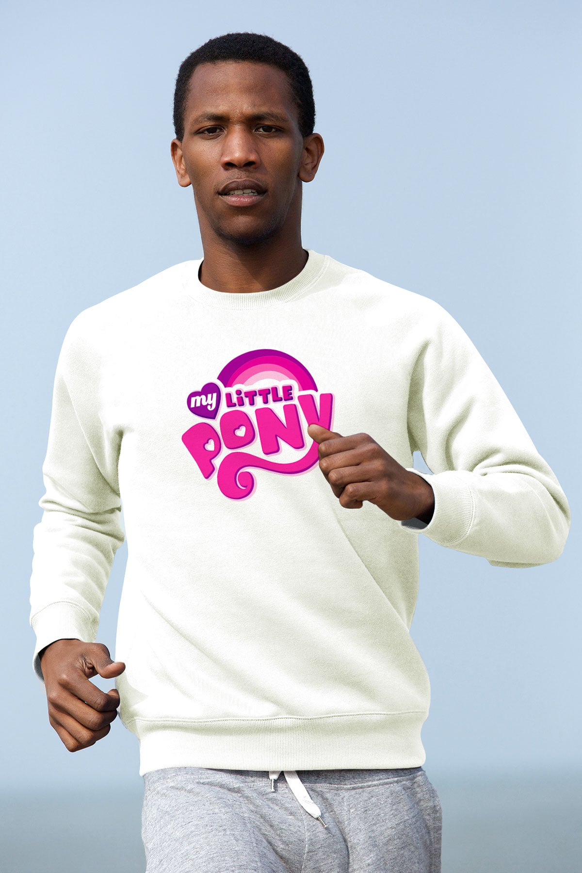 My Little Pony Beyaz Unisex Sweatshirt