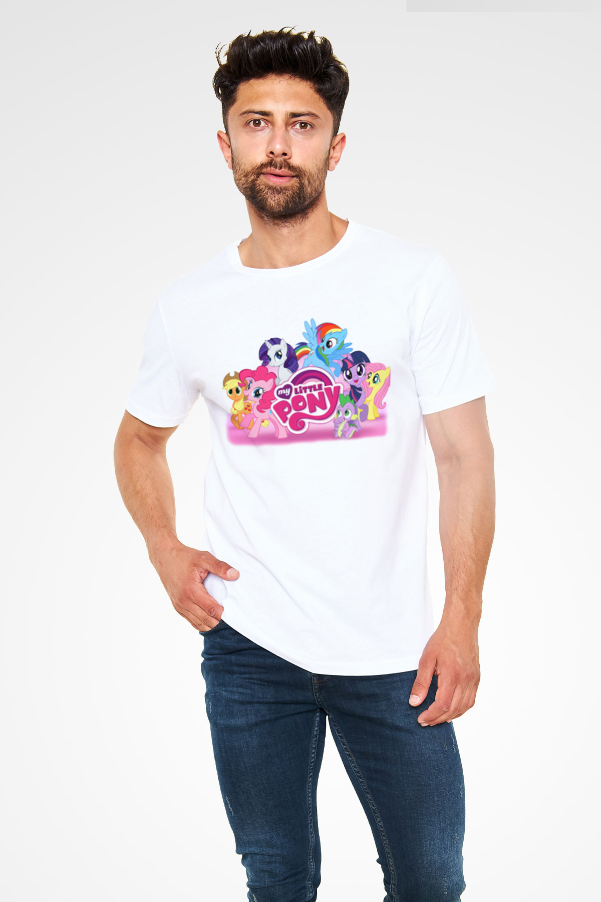 My Little Pony Beyaz Unisex Tişört