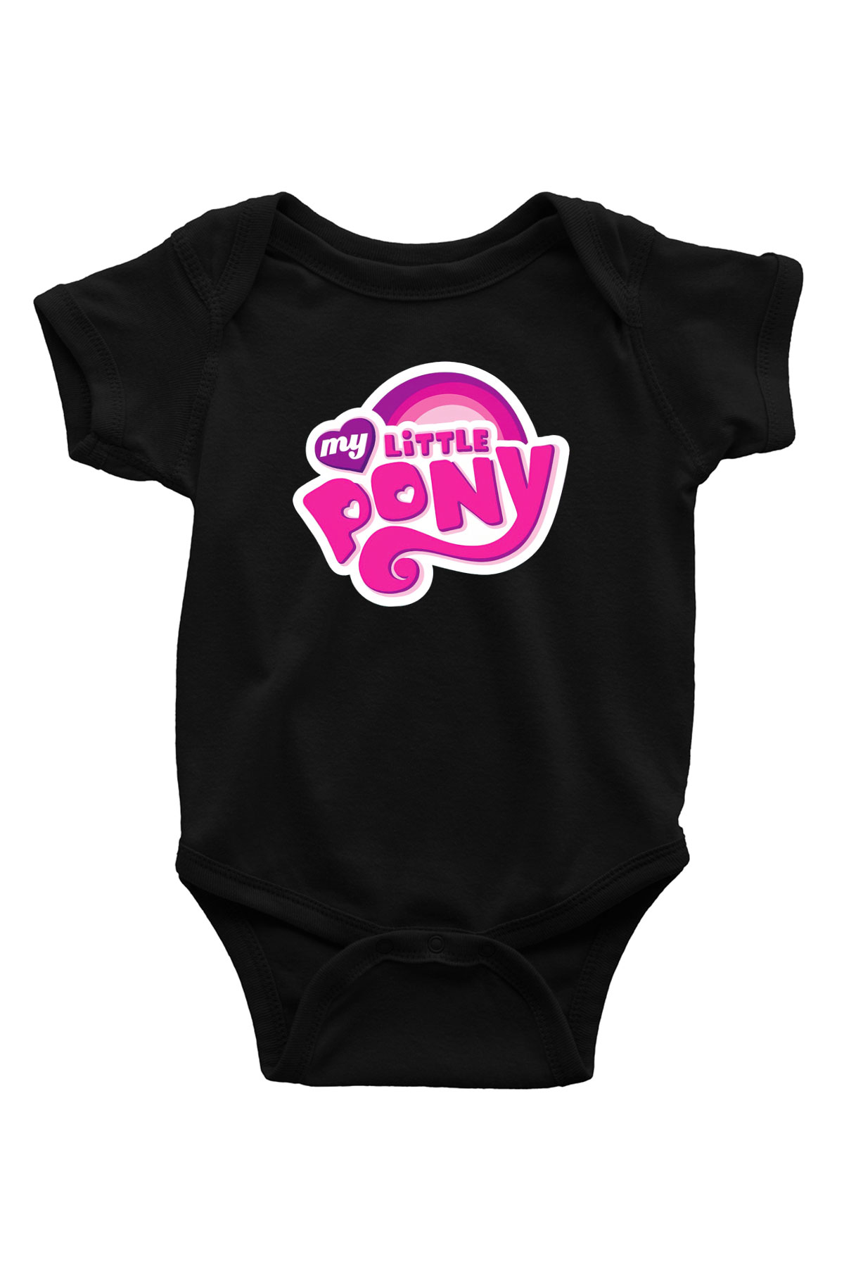 My Little Pony Siyah Bebek Body - Zıbın