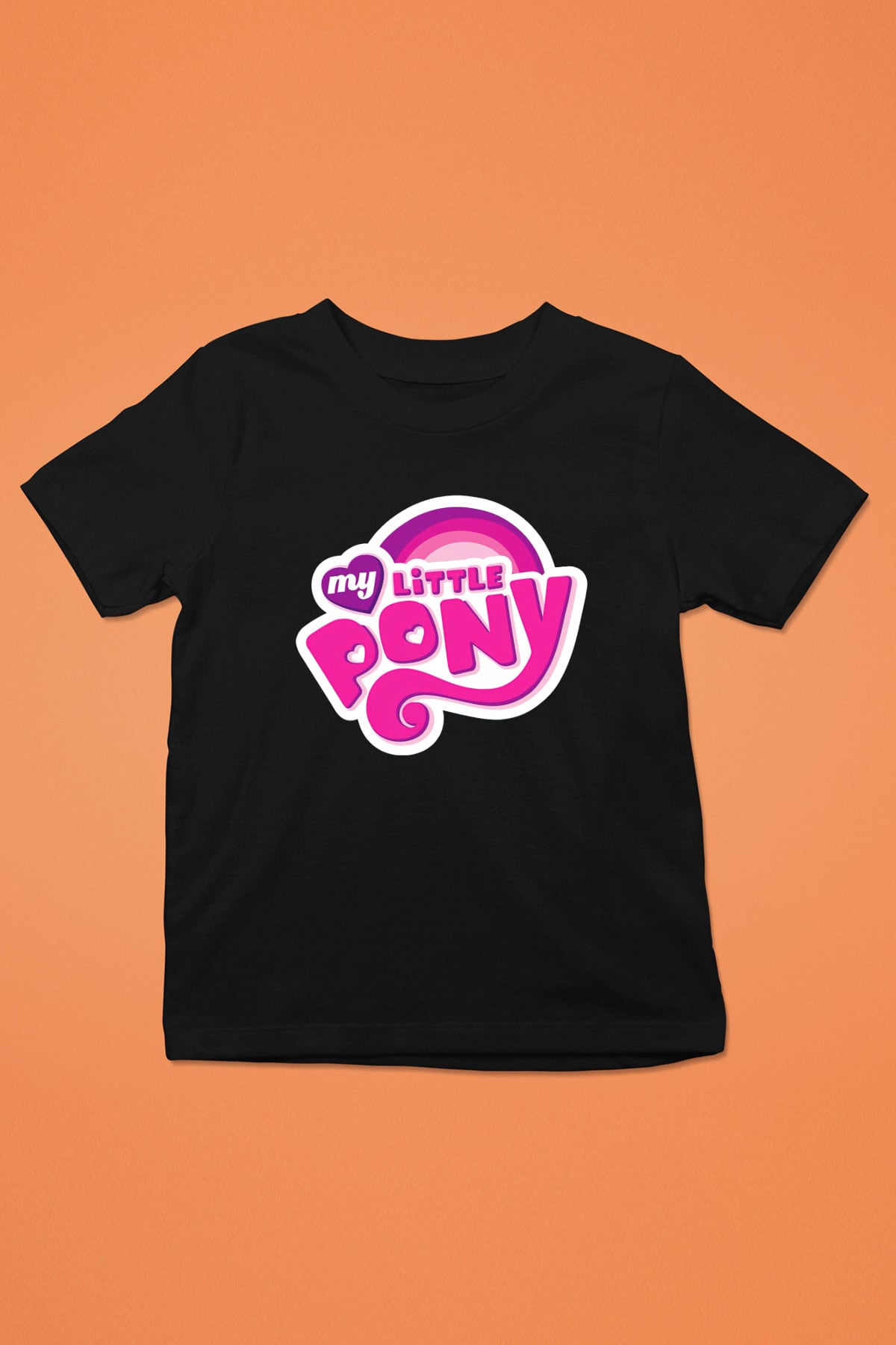 My Little Pony Siyah Unisex  Çocuk Tişört