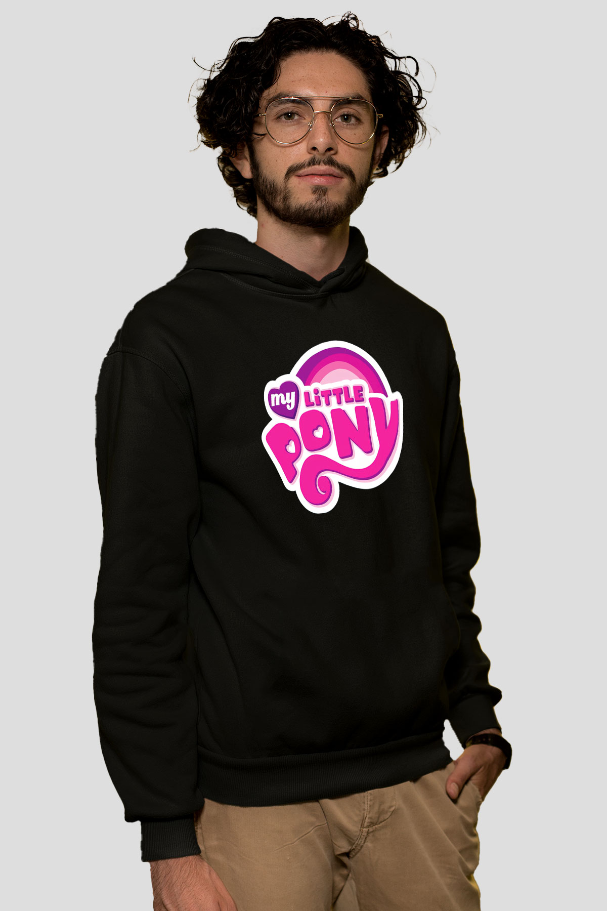 My Little Pony Siyah Unisex Hoodie