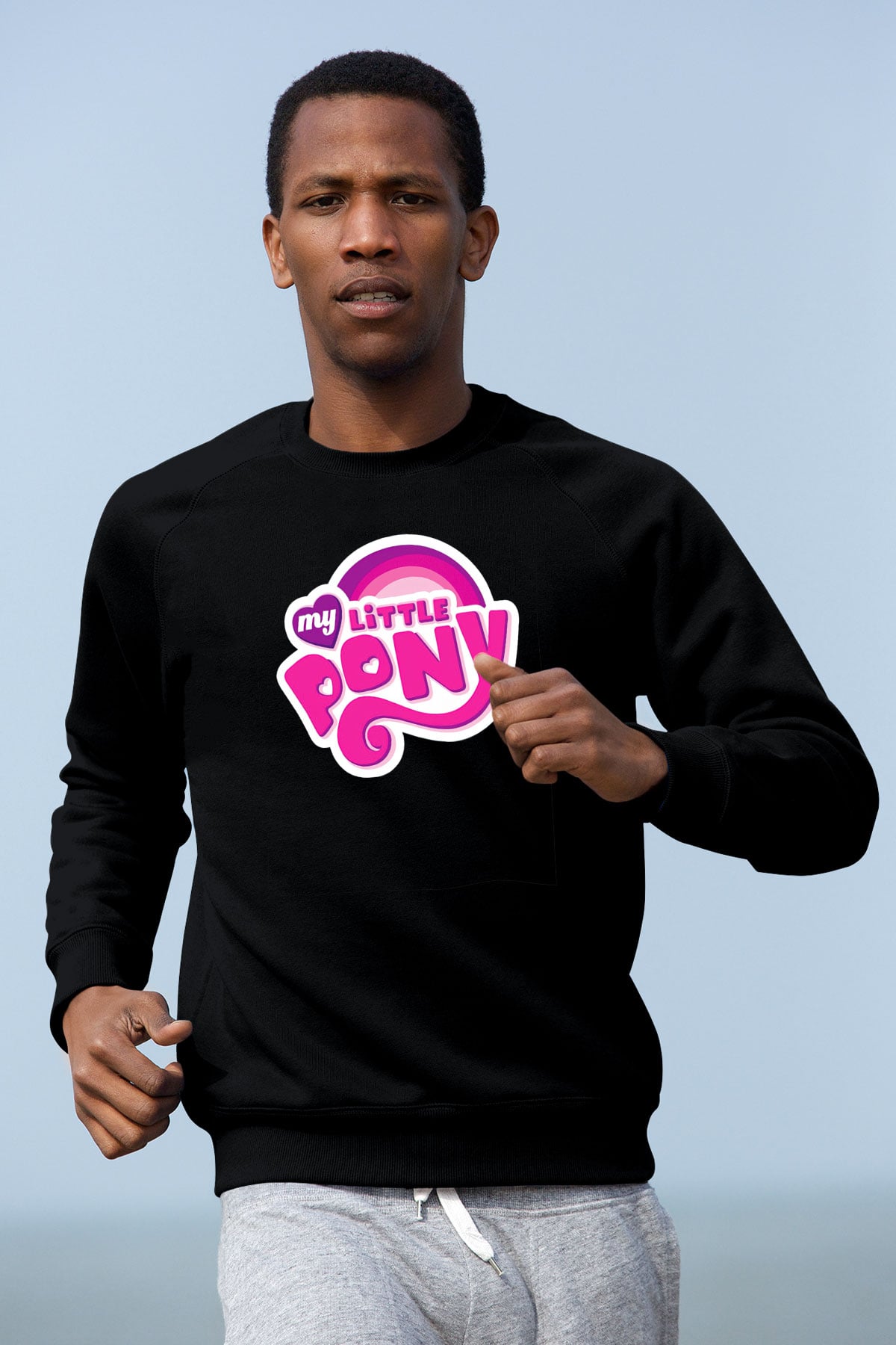My Little Pony Siyah Unisex  Sweatshirt