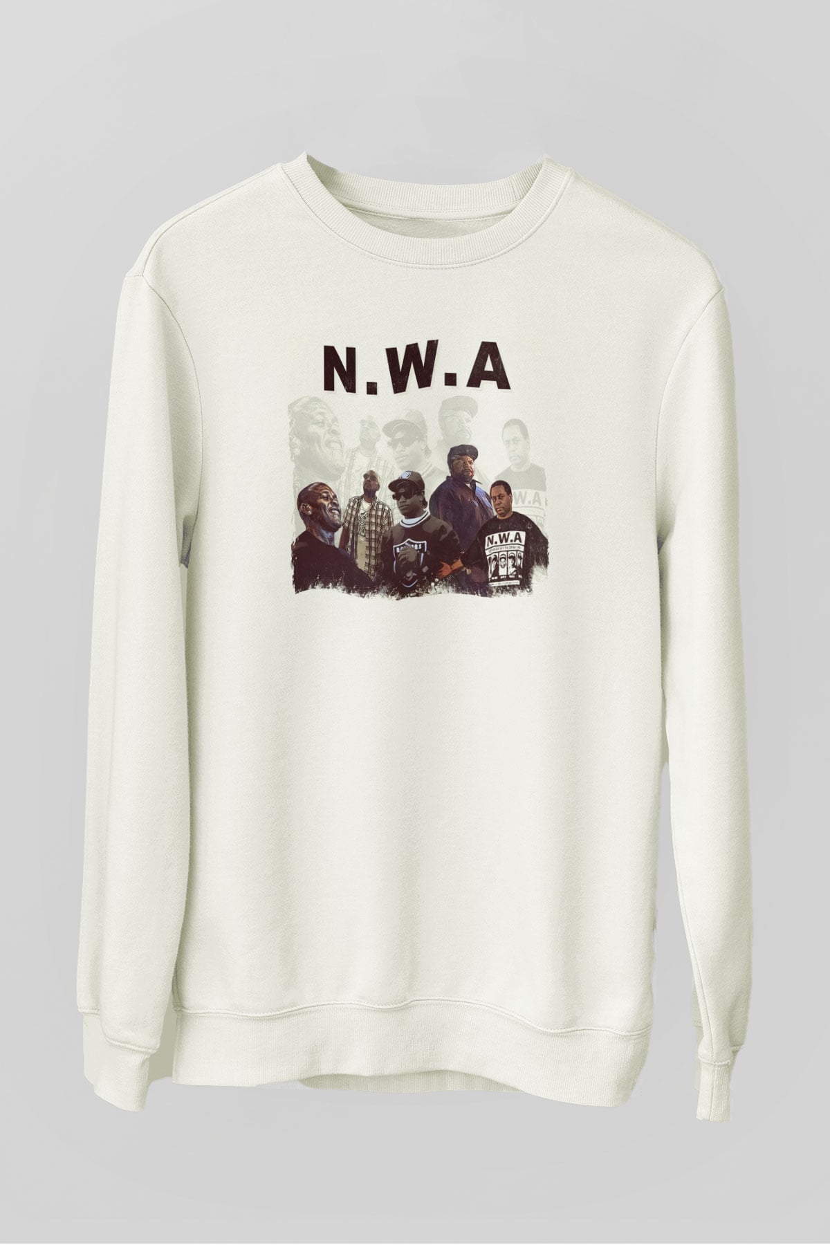 N.W.A Beyaz Unisex Sweatshirt