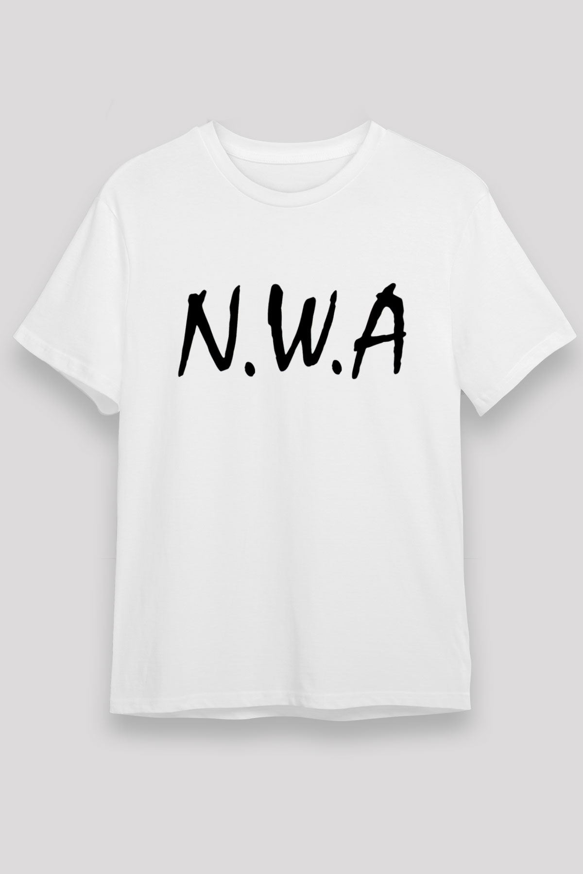 N.W.A Beyaz Unisex Tişört T-Shirt - TişörtFabrikası