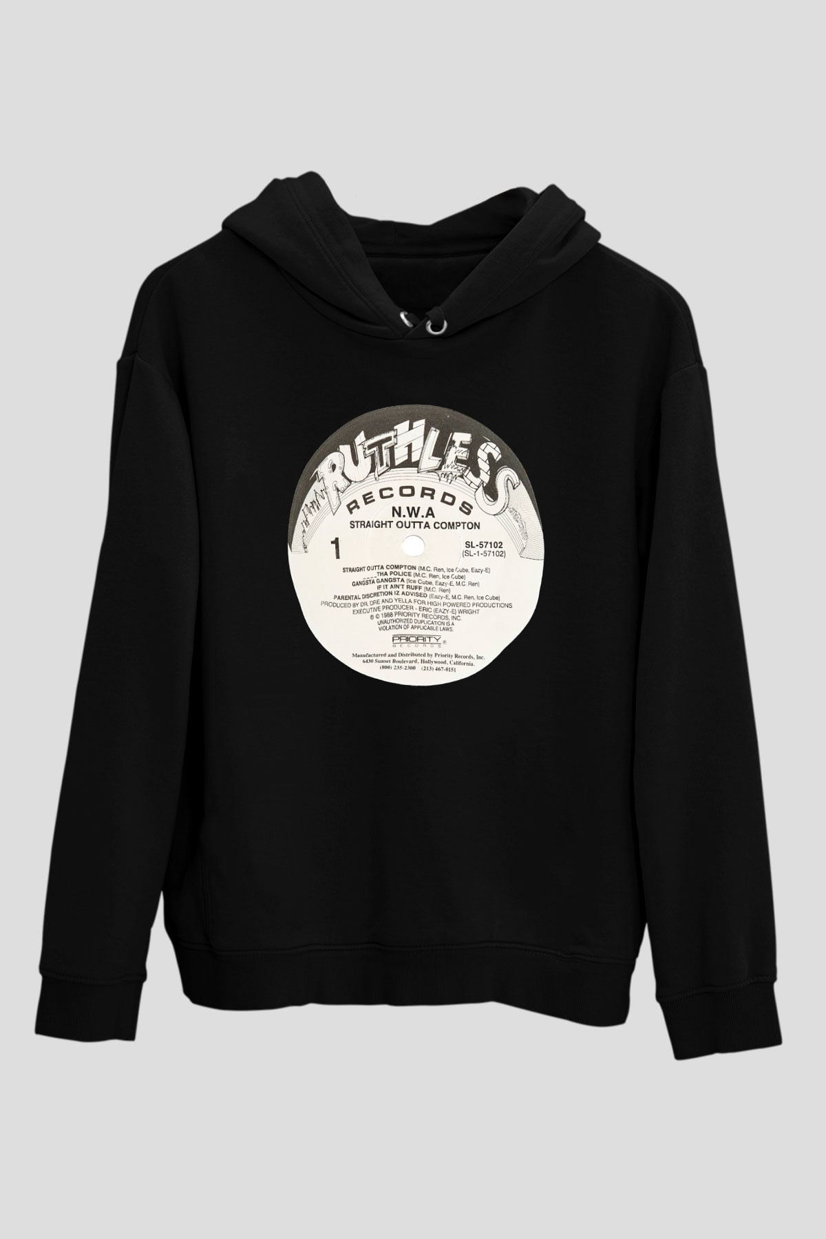N.W.A Siyah Unisex Hoodie