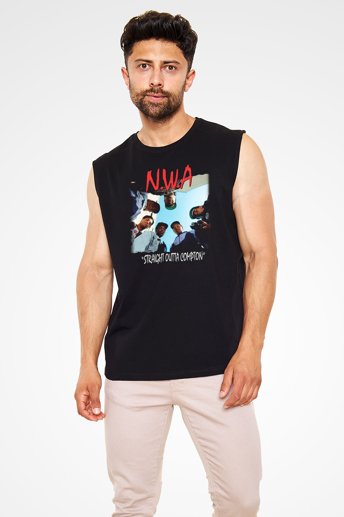 N.W.A Siyah Unisex Kolsuz Tişört