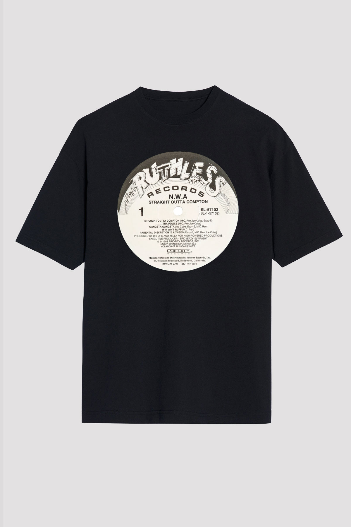 N.W.A Siyah Unisex Oversize Tişört T-Shirt