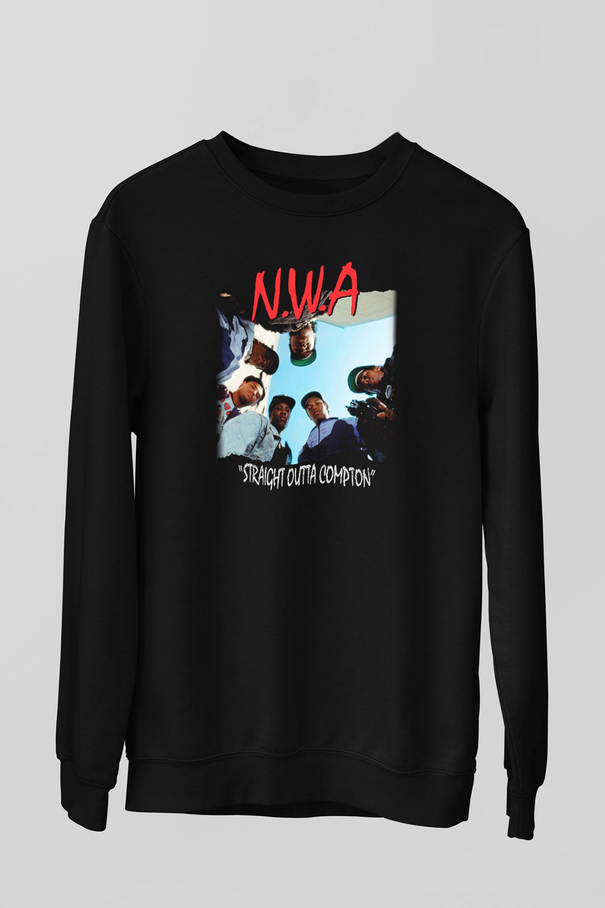 N.W.A Siyah Unisex Sweatshirt