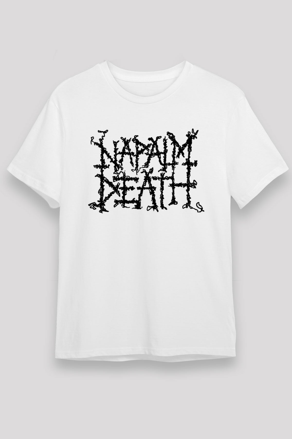 Napalm Death Beyaz Unisex Tişört T-Shirt - TişörtFabrikası