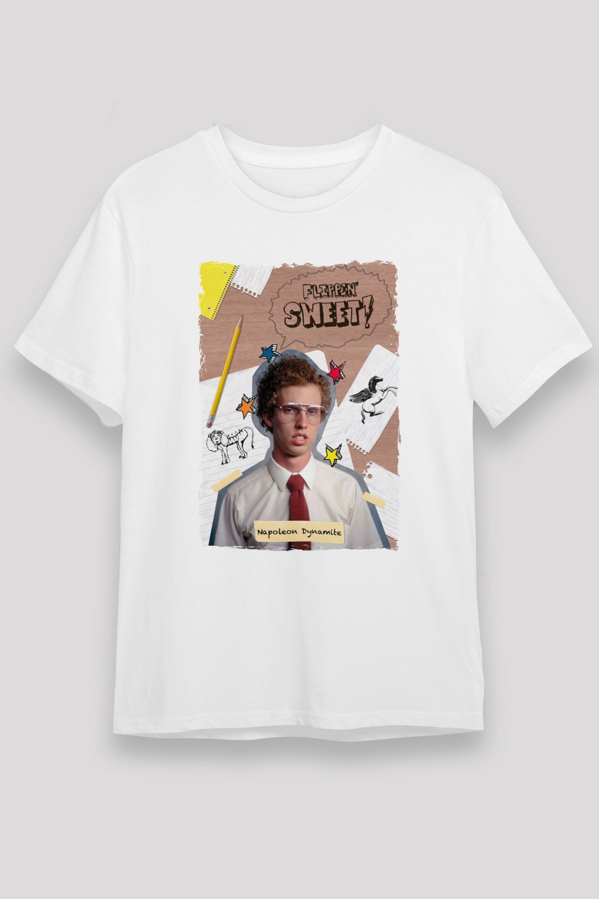 Napoleon Dynamite Beyaz Unisex Tişört T-Shirt