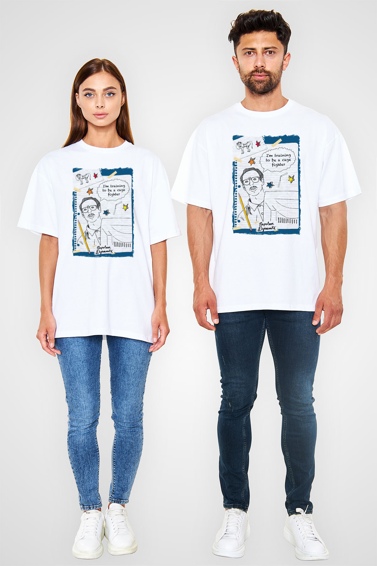 Napoleon Dynamite Beyaz Unisex Tişört T-Shirt