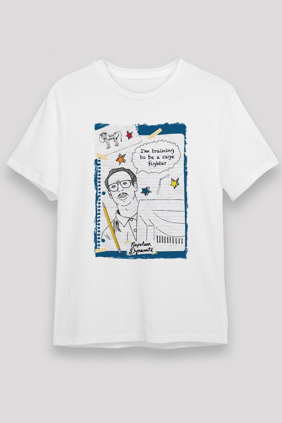 Napoleon Dynamite Beyaz Unisex Tişört T-Shirt