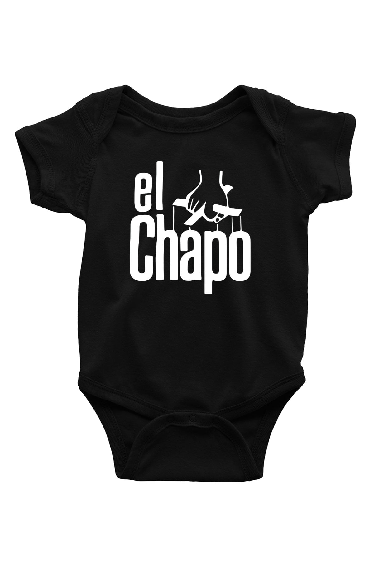 Narcos Pablo Escobar Baskılı Siyah Bebek Body - Zıbın