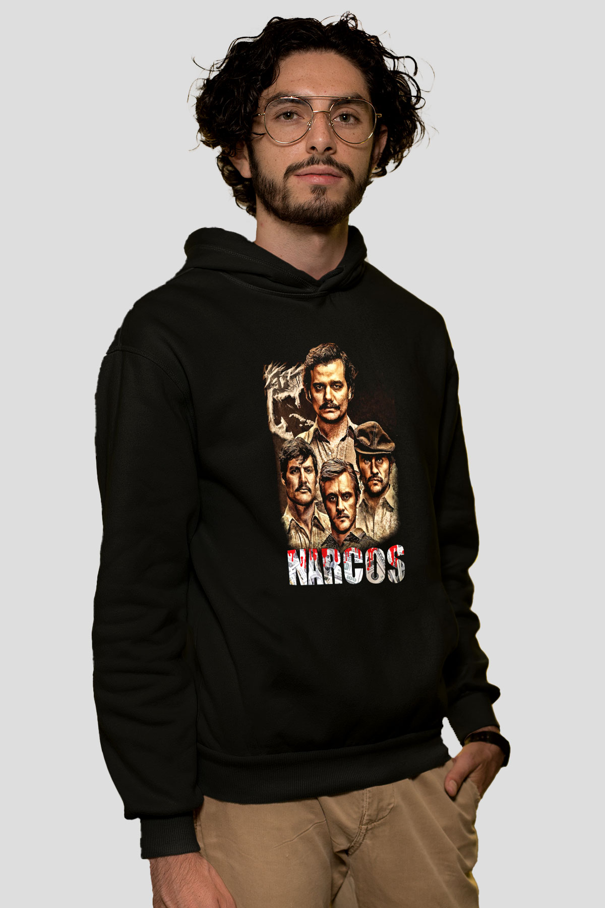 Narcos Pablo Escobar Siyah Unisex Hoodie