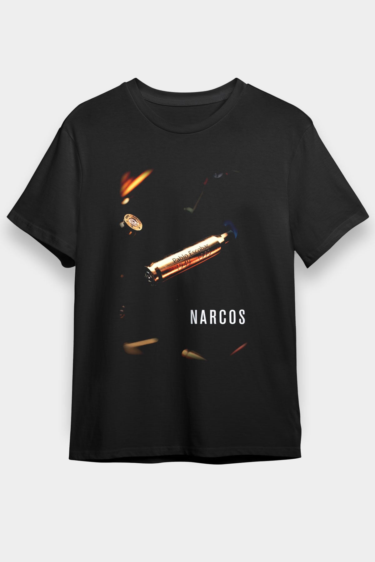 Narcos Pablo Escobar Siyah Unisex Tişört T-Shirt