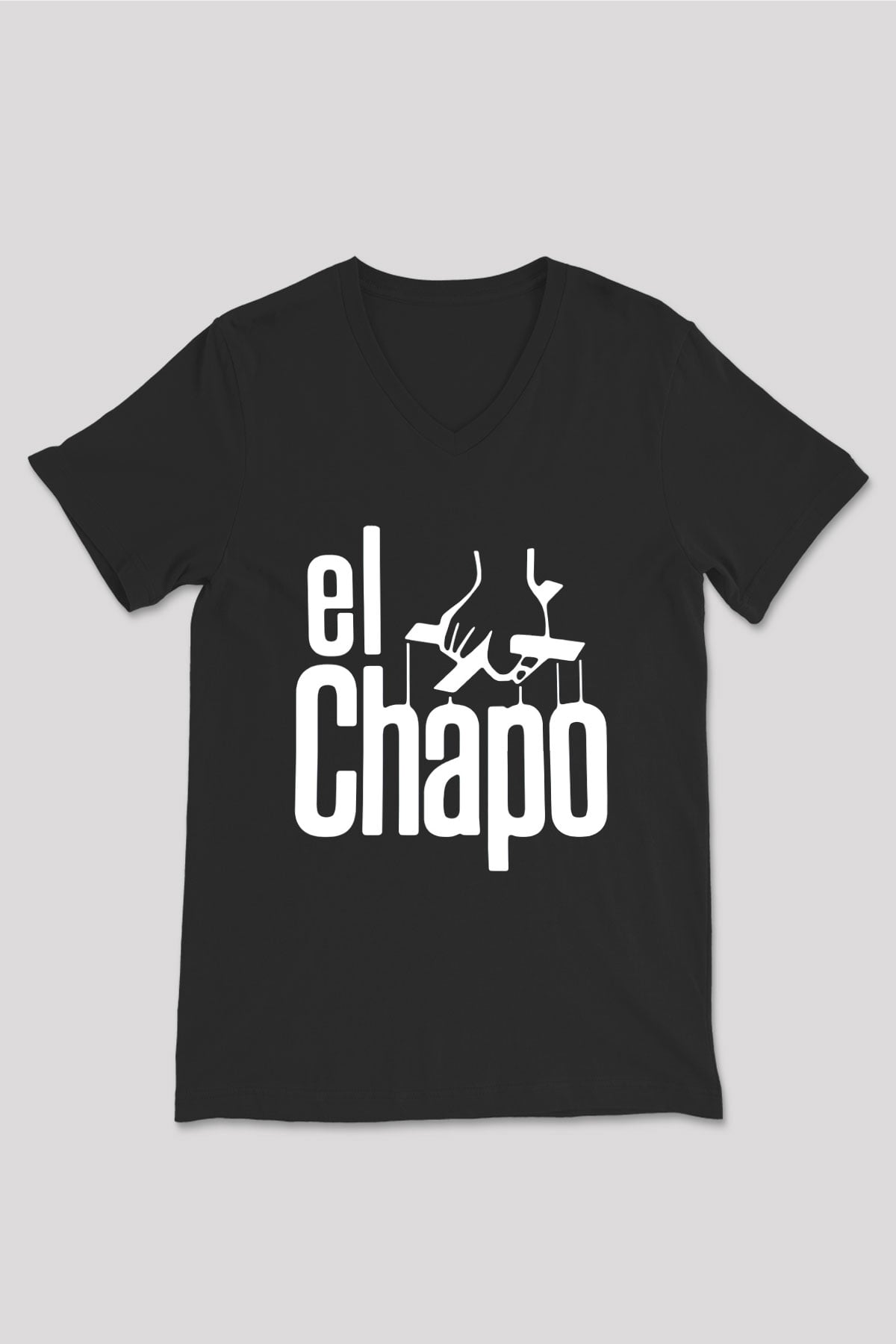 Narcos Pablo Escobar Siyah Unisex V Yaka Tişört T-Shirt