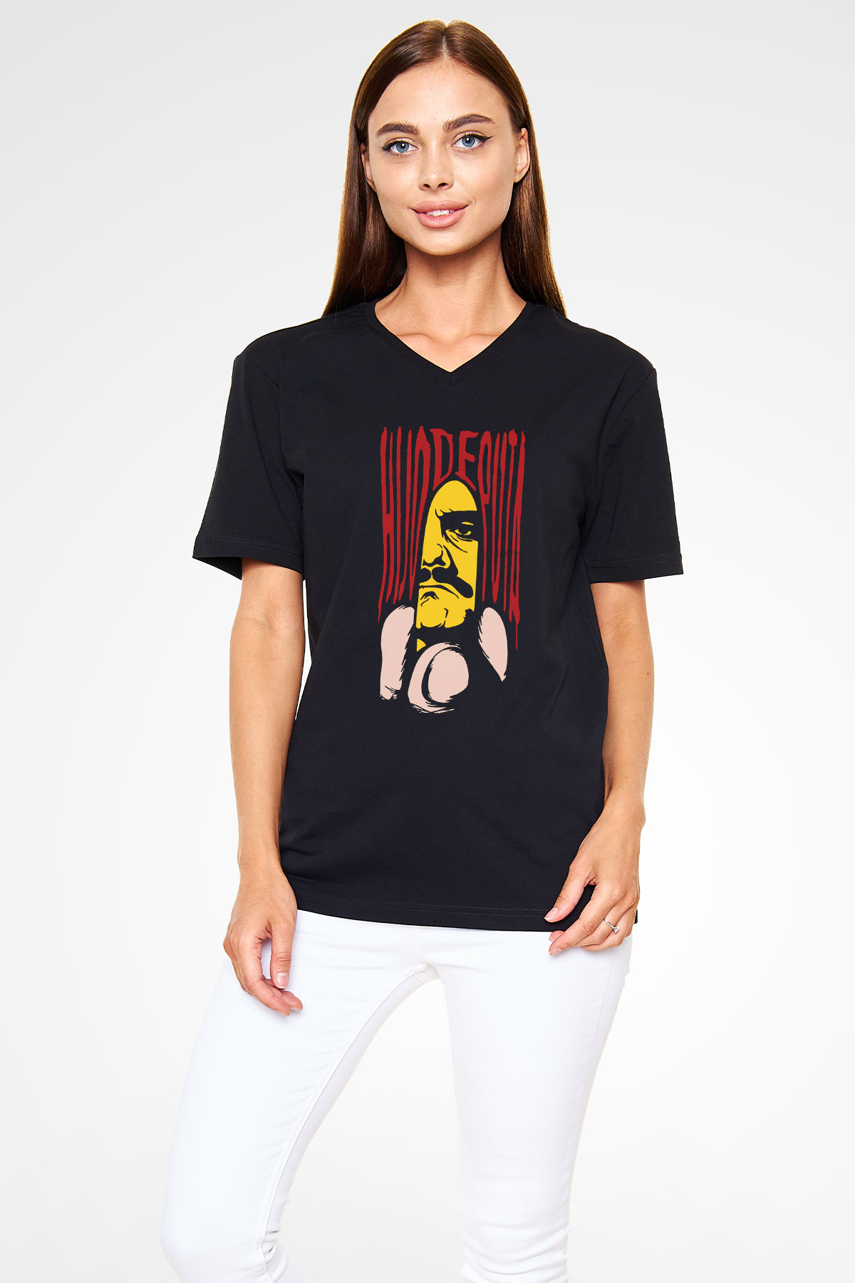 Narcos Pablo Escobar Siyah Unisex V Yaka Tişört T-Shirt