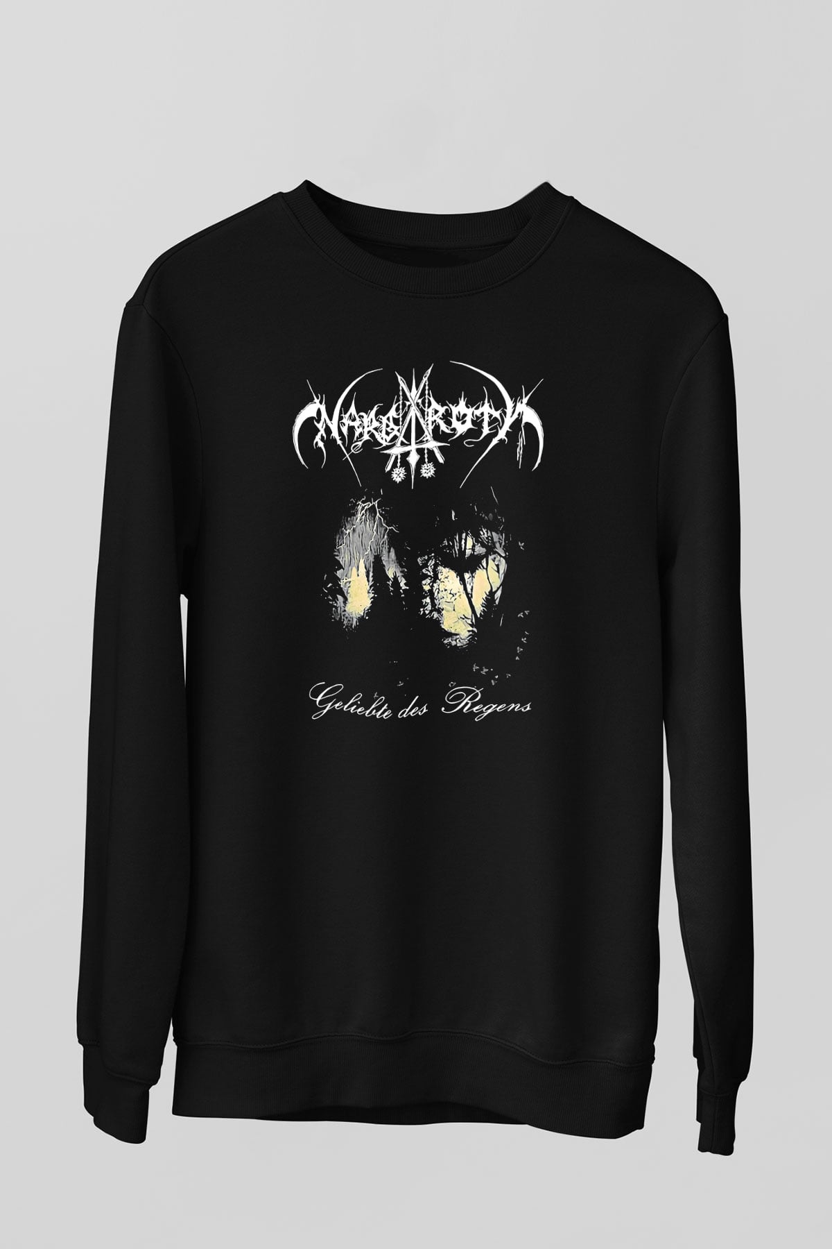 Nargaroth Baskılı Unisex Siyah Sweatshirt