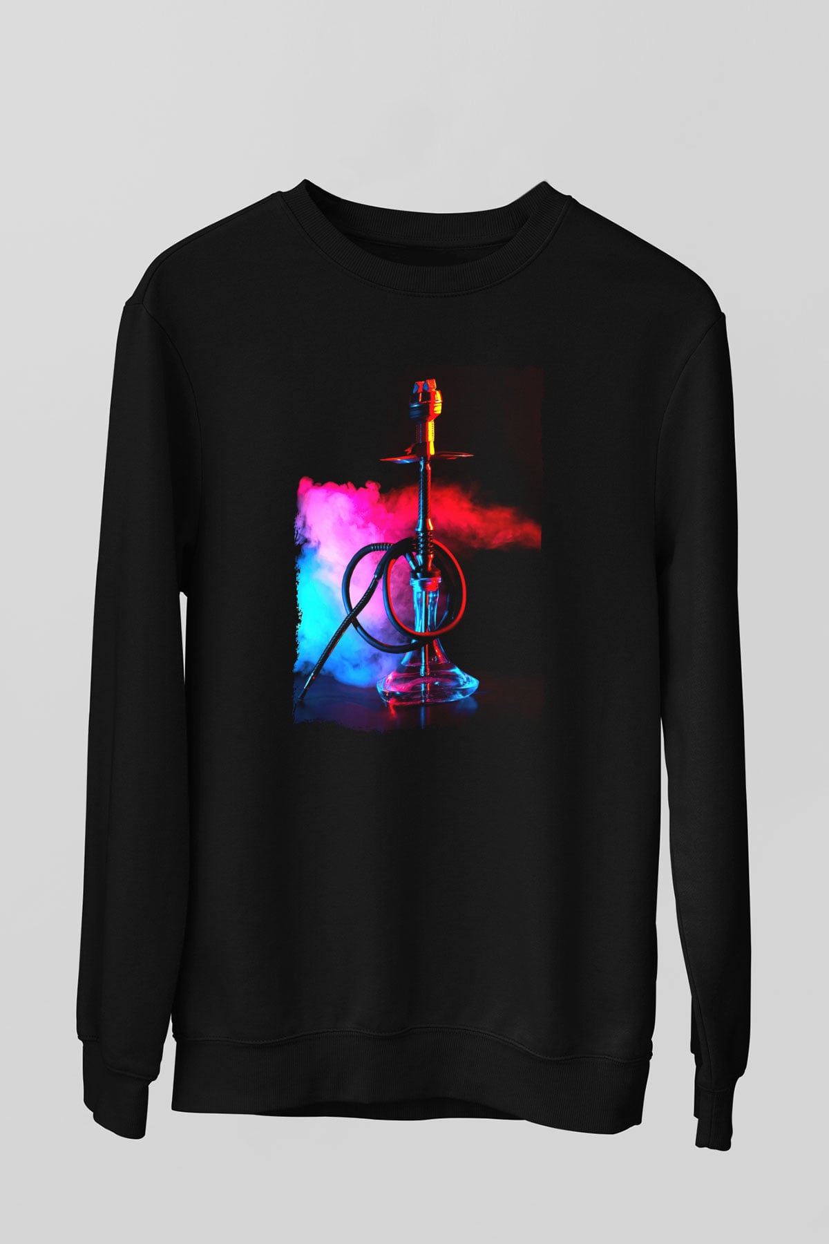 Nargile Siyah Unisex Sweatshirt