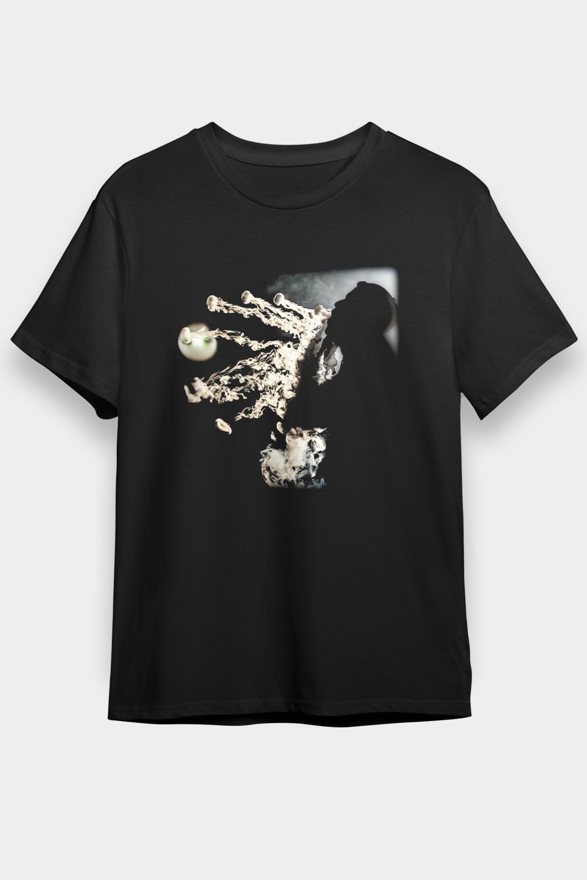 Nargile Siyah Unisex Tişört T-Shirt - TişörtFabrikası