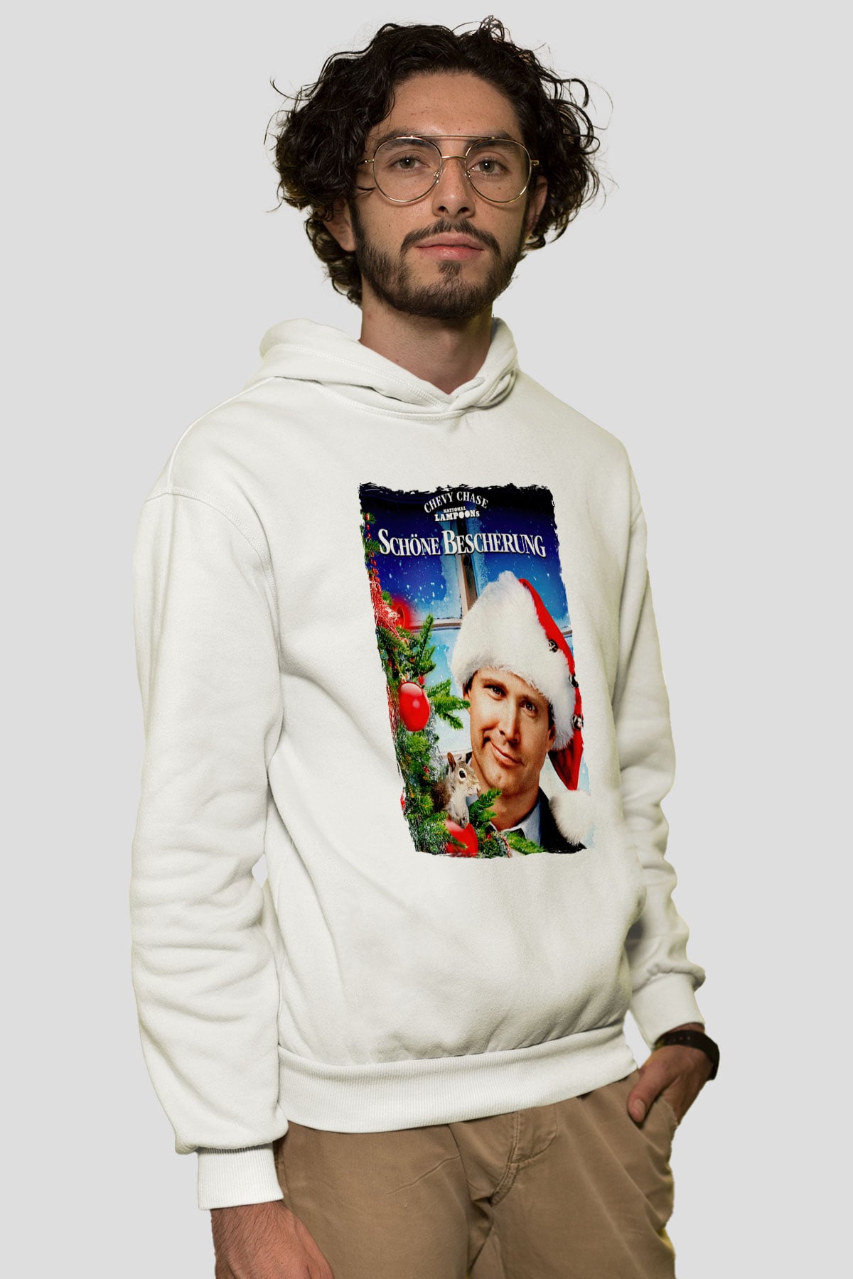 National Lampoons Vacation Beyaz Unisex Hoodie