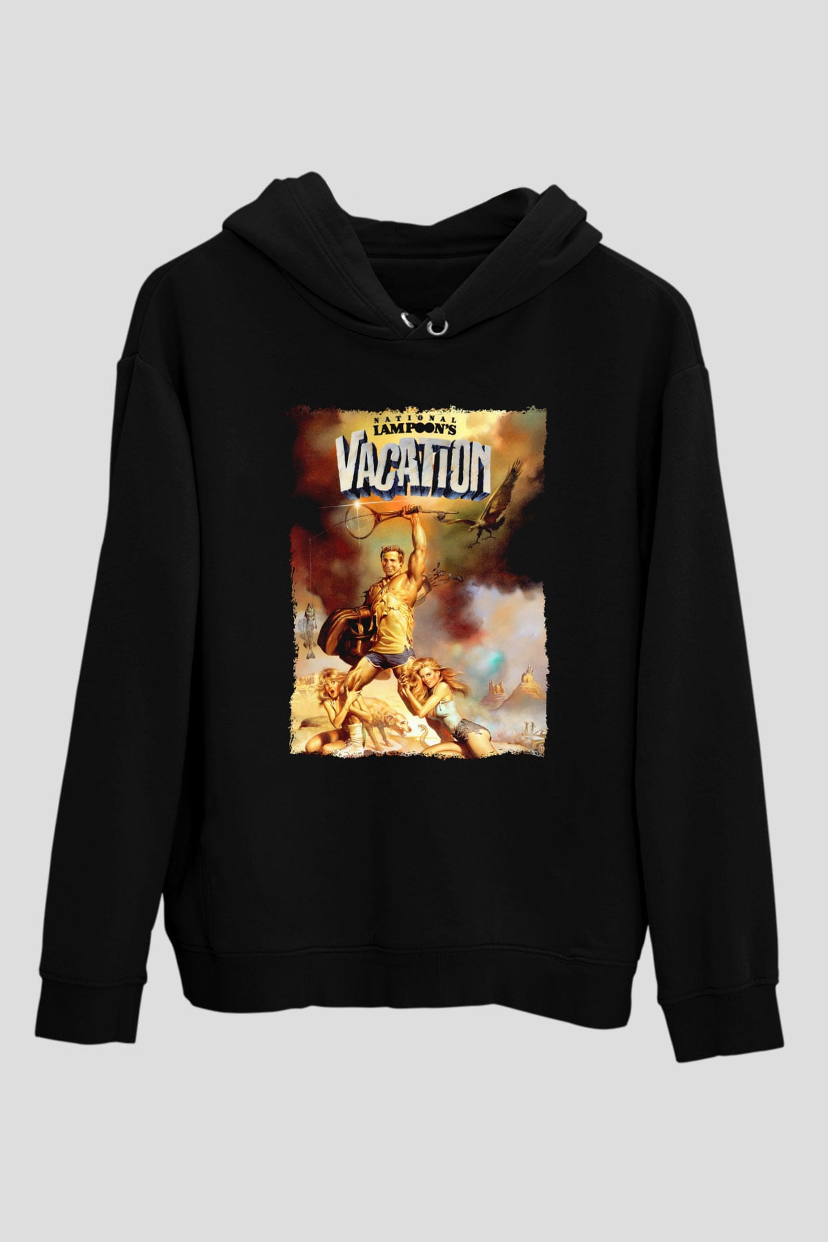 National Lampoons Vacation Siyah Unisex Hoodie