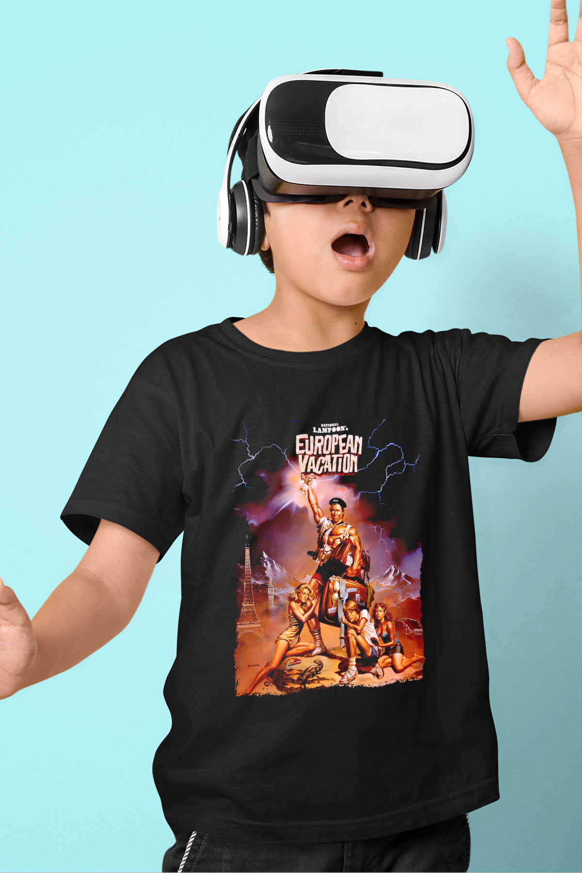 National Lampoons Vacation Siyah Unisex  Çocuk Tişört