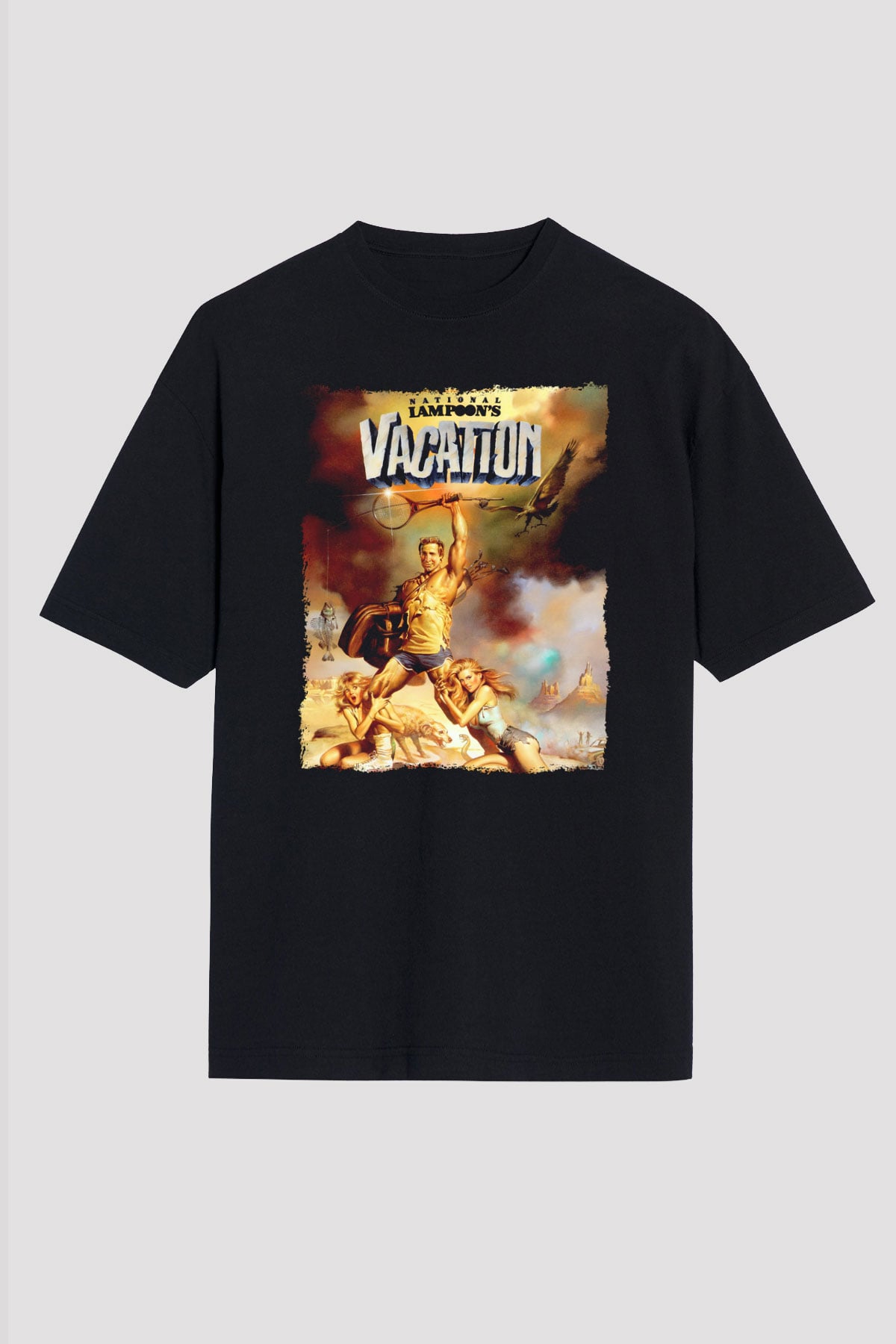 National Lampoons Vacation Siyah Unisex Tişört