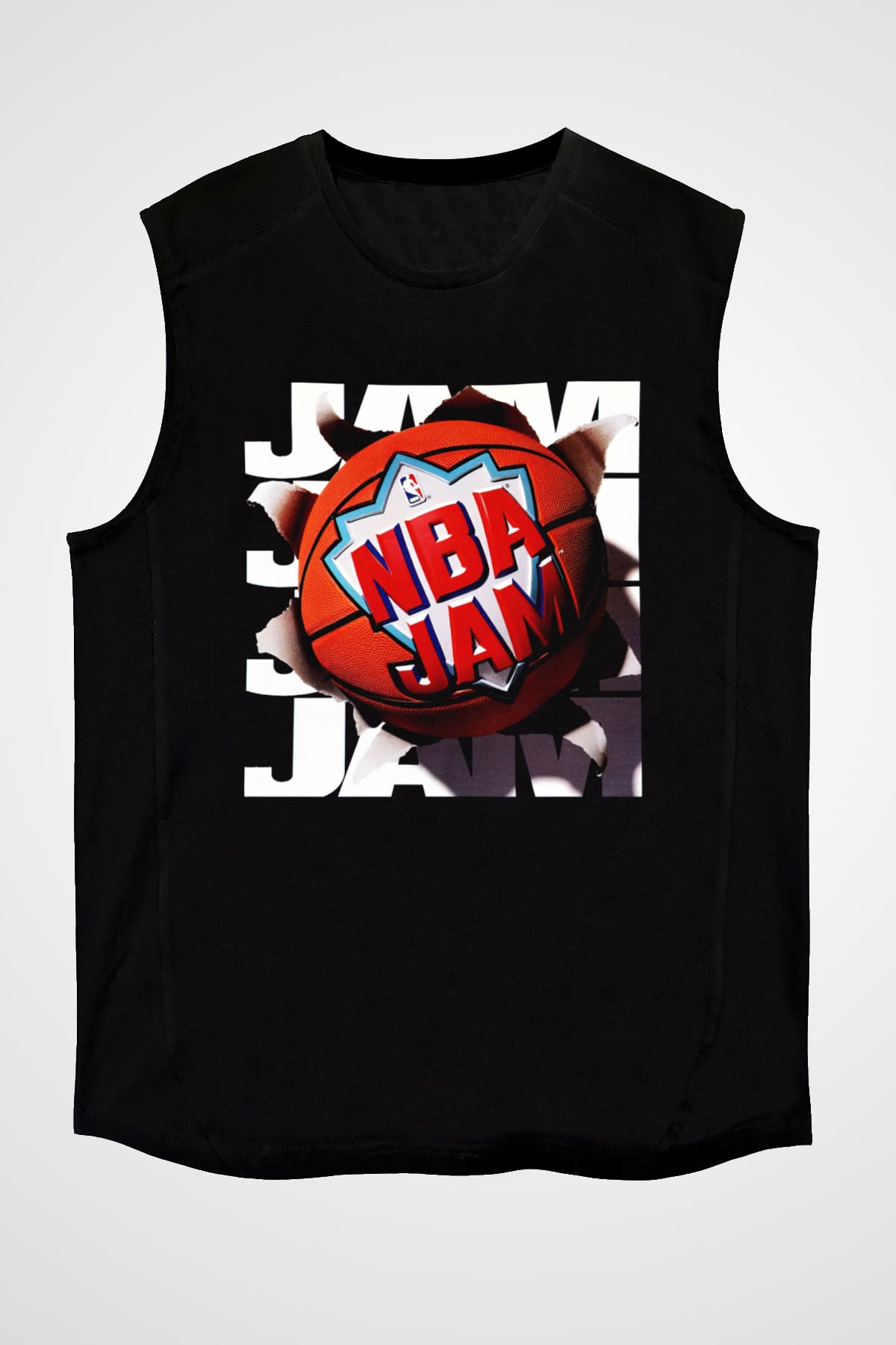 NBA Jam Siyah Unisex Kolsuz Tişört
