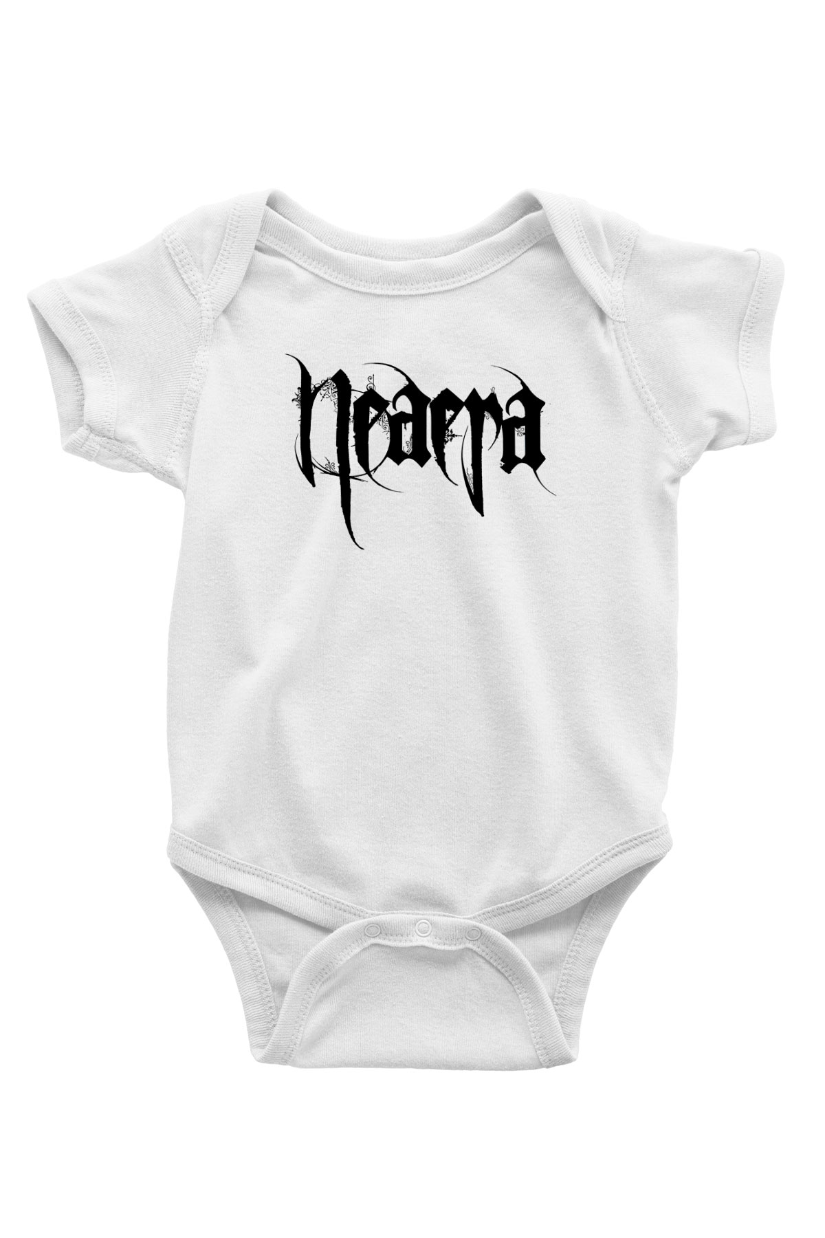 Neaera Baskılı Beyaz Unisex Bebek Body - Zıbın