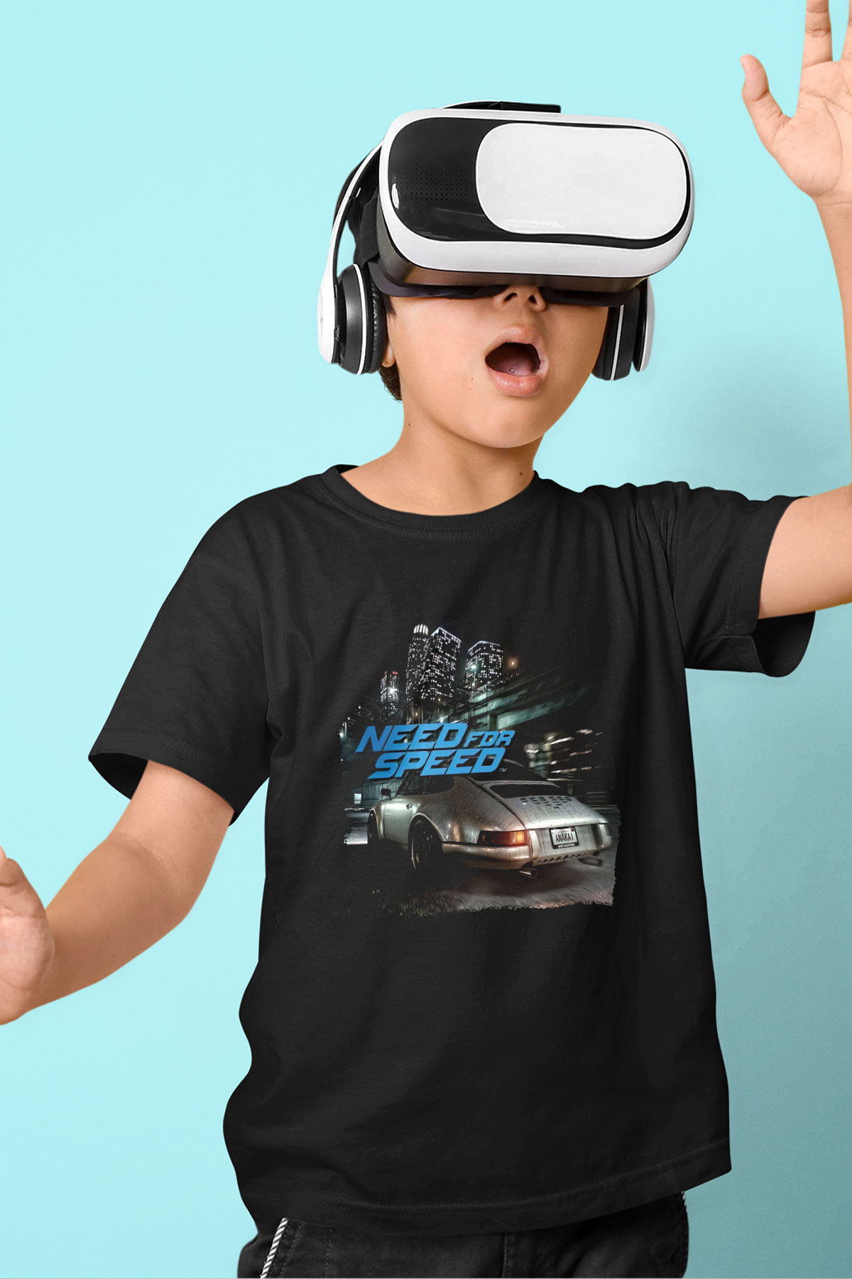 Need for Speed Siyah Unisex Çocuk Tişört